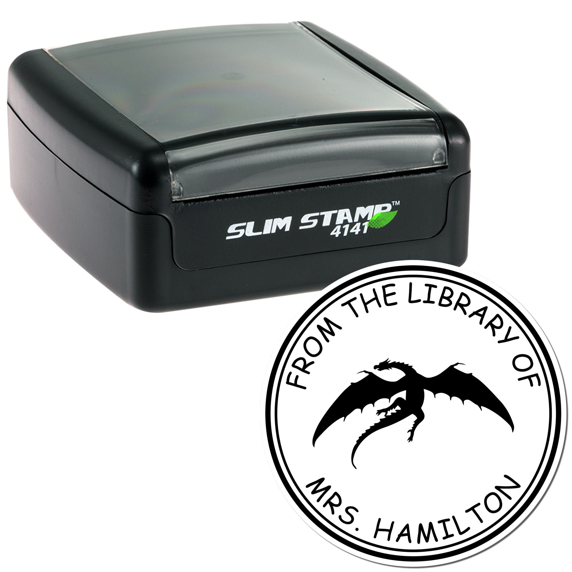 Pre-Inked Storm Whisper Customized Book Stamper - Engineer Seal Stamps