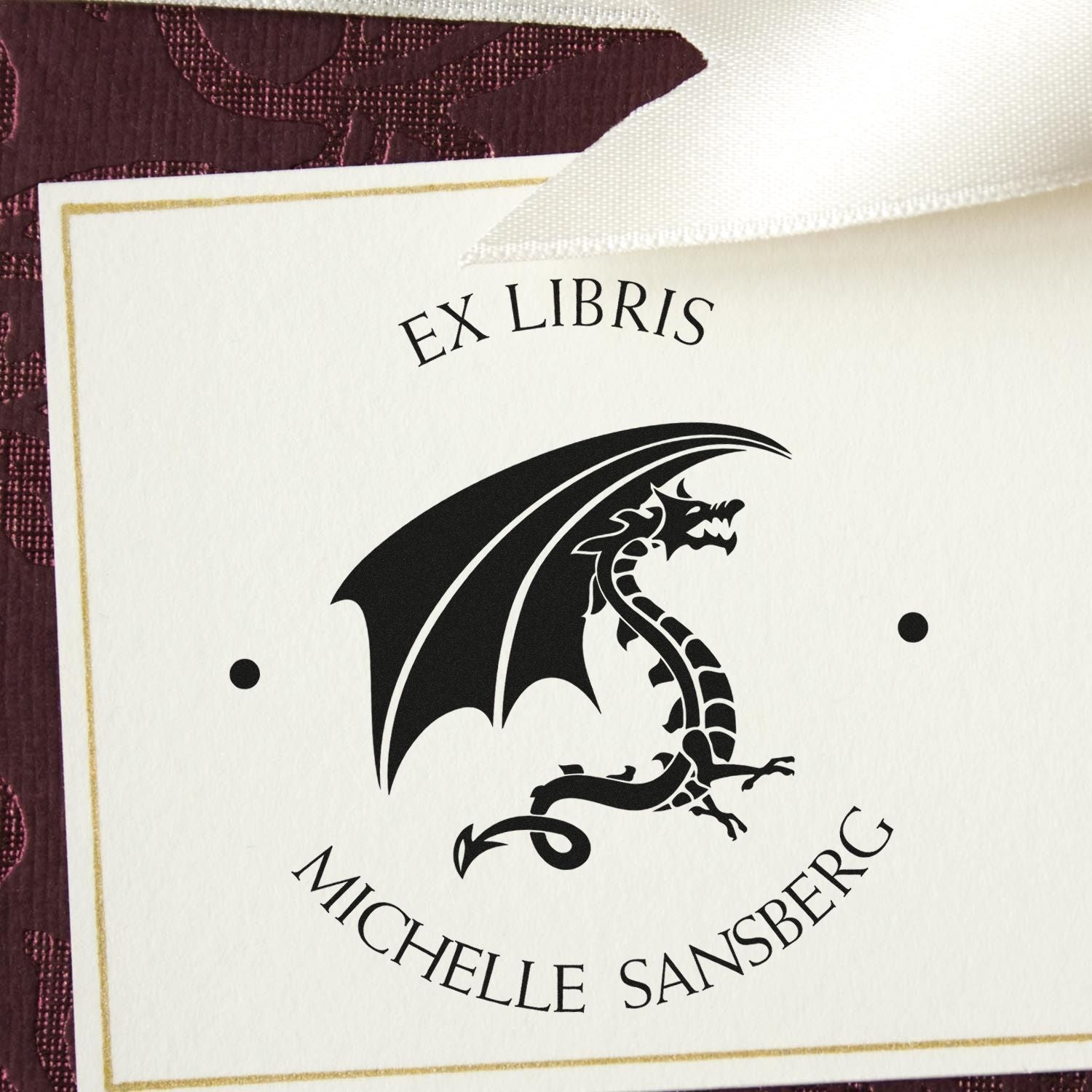 Pre-Inked Crystal Gaze Customized Book Belongs to Stamper - Engineer Seal Stamps