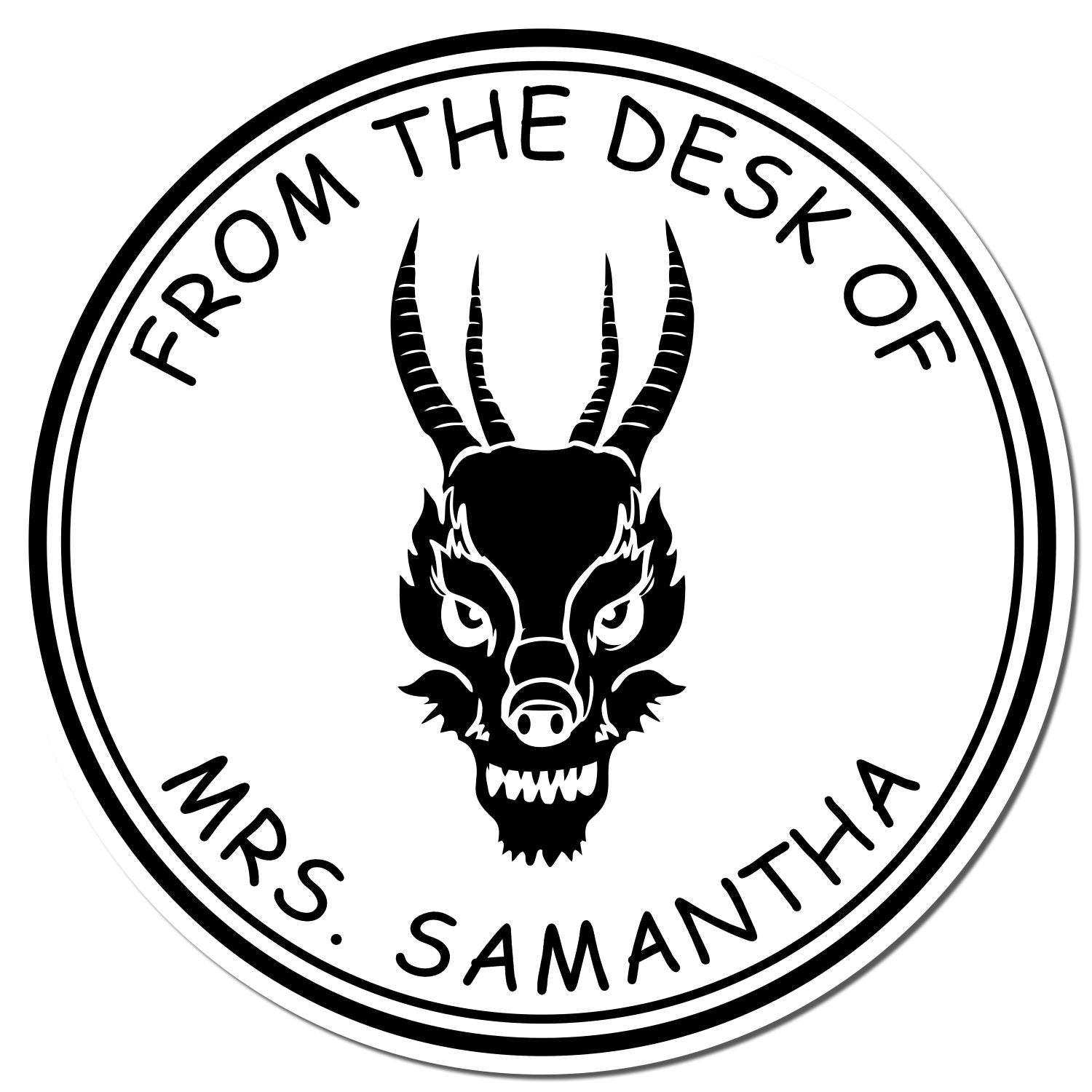 Pre-Inked Ocean Roar Customized Book Library Stamp - Engineer Seal Stamps