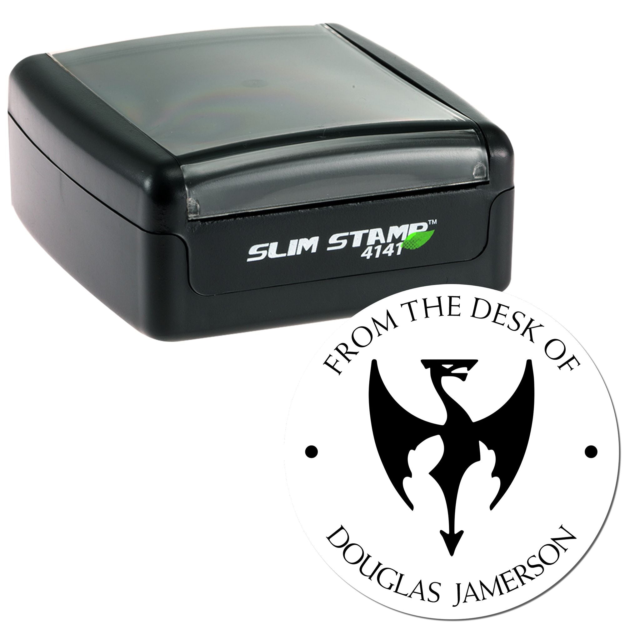 Pre-Inked Lightning Strike Personalized Bookworm Stamp - Engineer Seal Stamps