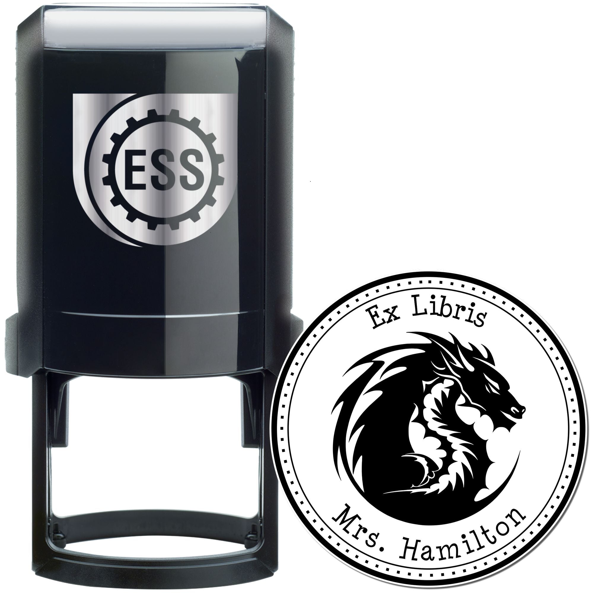 Self-Inking Comet Blast Custom Private Library Stamper - Engineer Seal Stamps