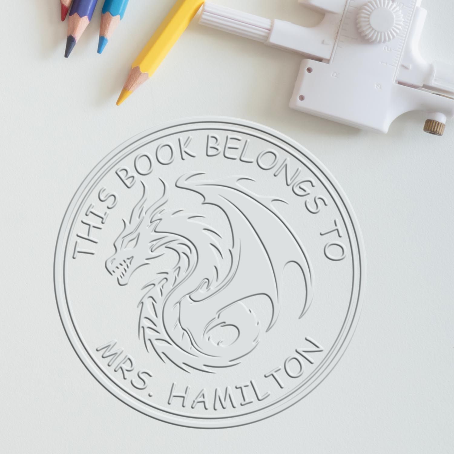 Soft Wind Rider Personalized Belongs To Embossed Stamp
