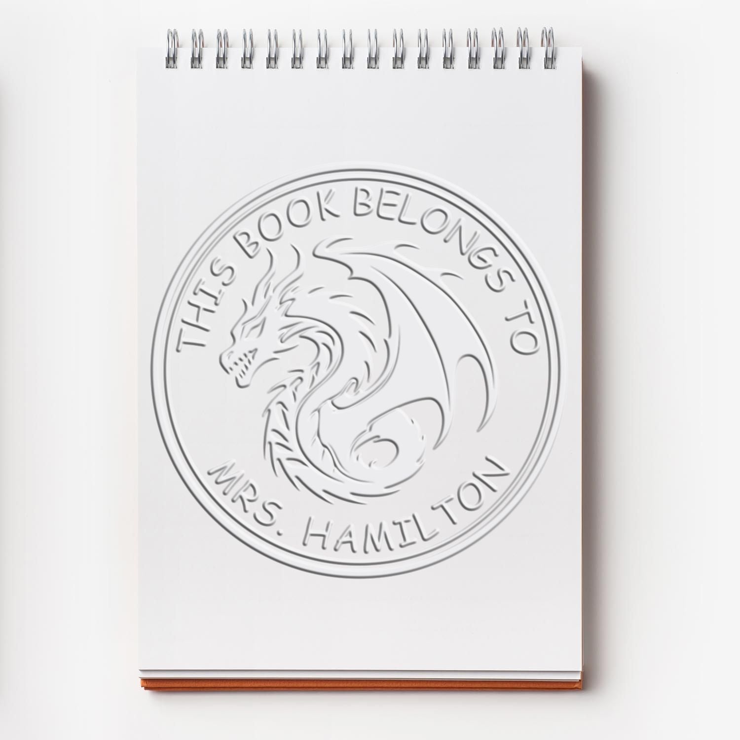 Soft Wind Rider Personalized Belongs To Embossed Stamp - Engineer Seal Stamps