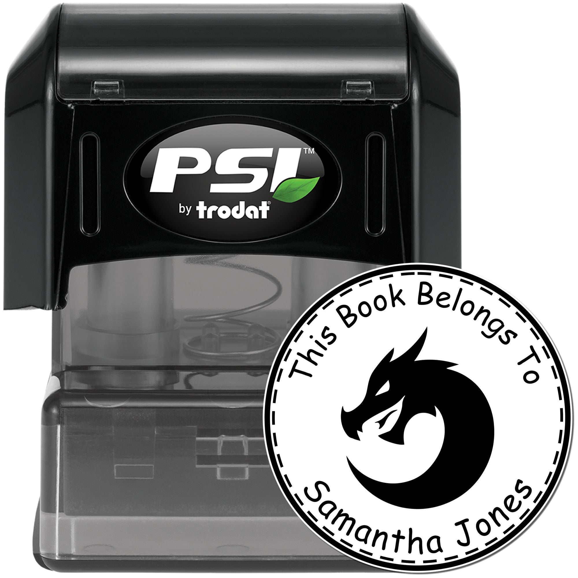 PSI Pre-Inked Quake Stomper Custom Made My Library Stamper - Engineer Seal Stamps