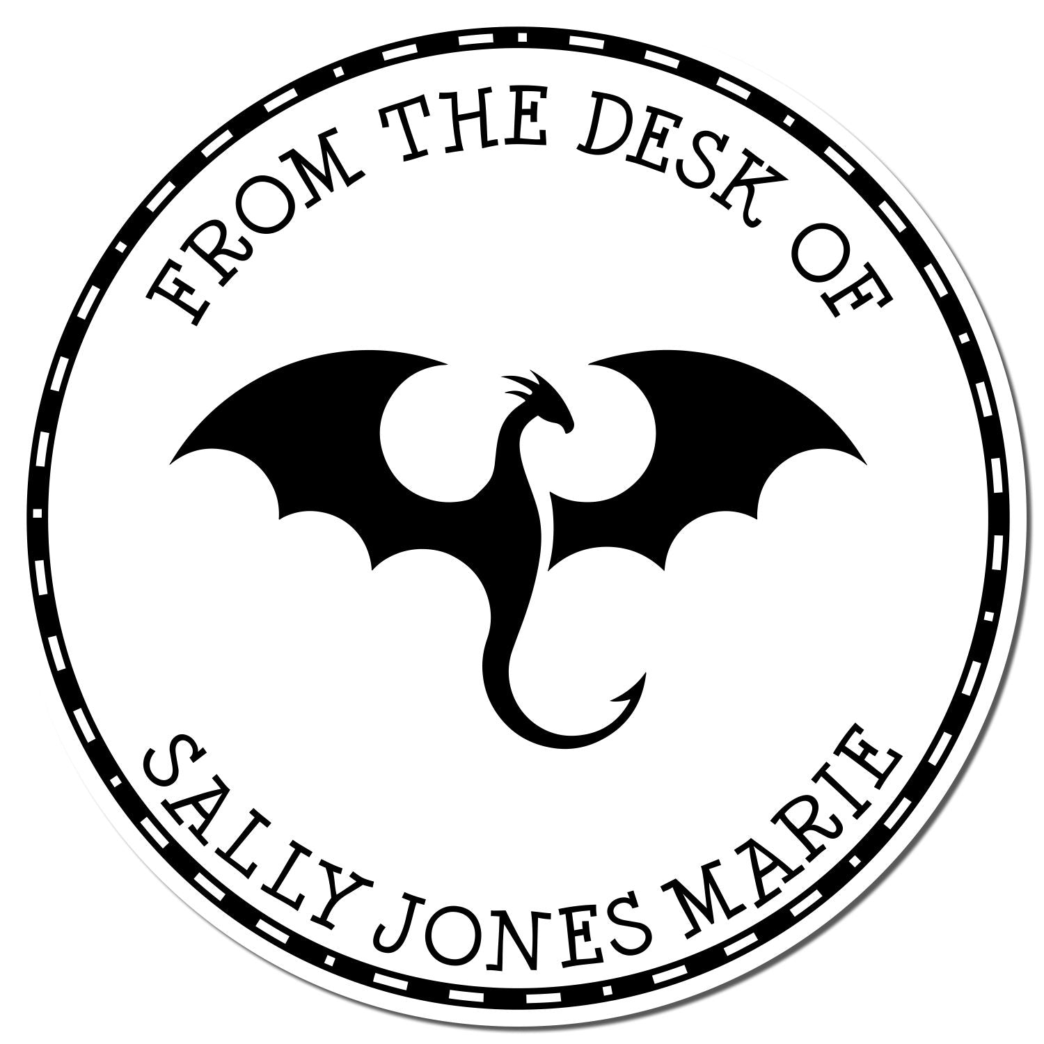 Pre-Inked Glitter Gust Personalized Library Stamp - Engineer Seal Stamps