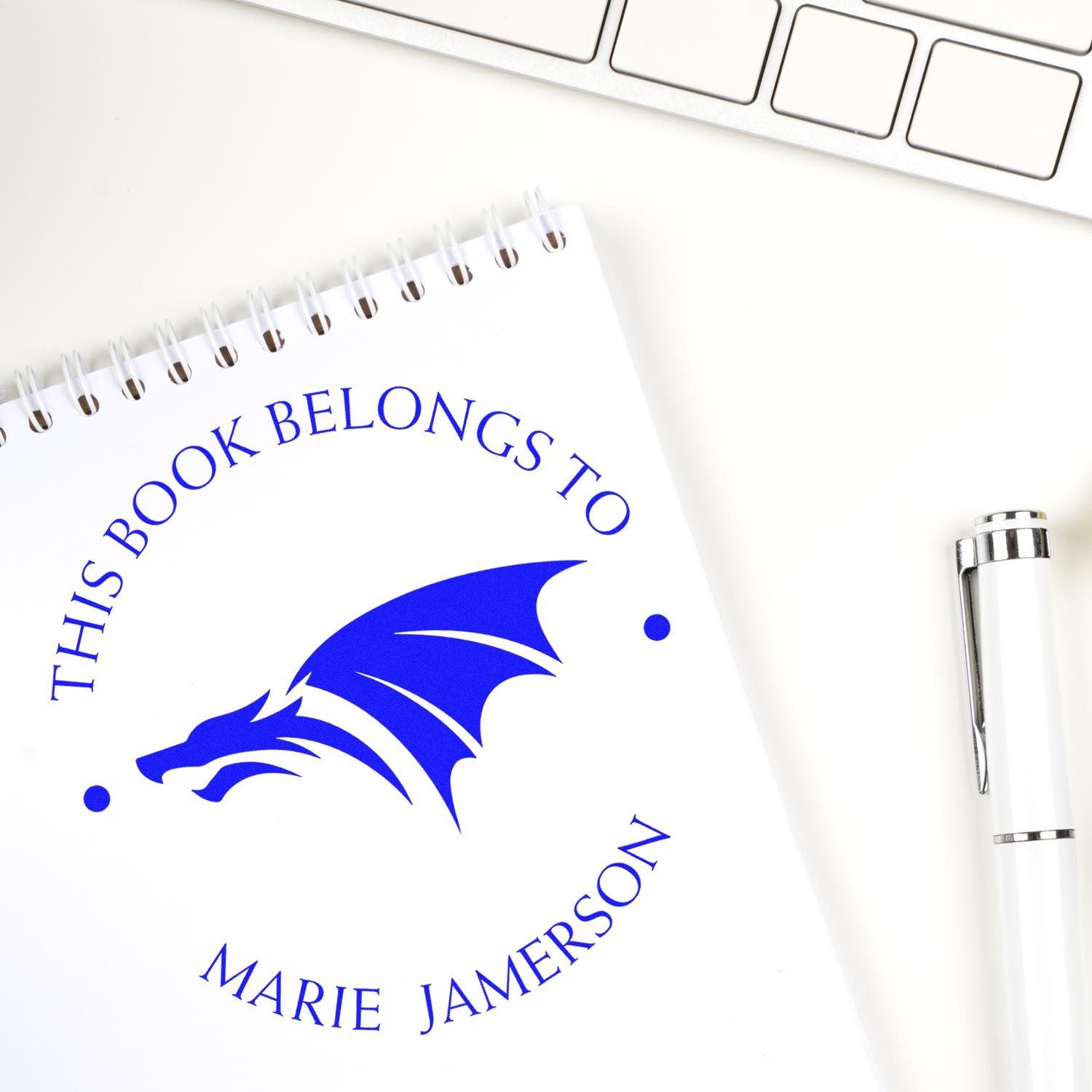 Wood Handle Rainbow Riser Custom Book Stamper - Engineer Seal Stamps