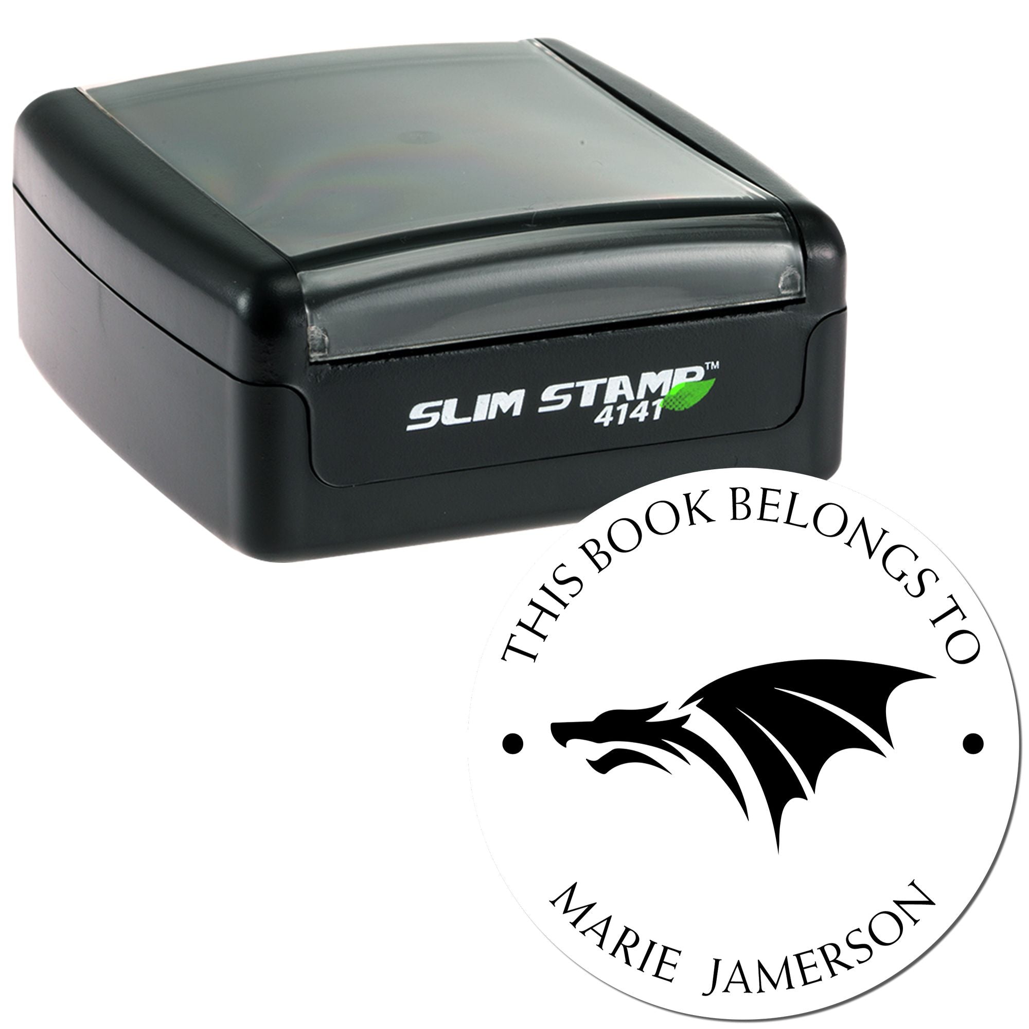 Pre-Inked Rainbow Riser Personalized Library Stamper - Engineer Seal Stamps