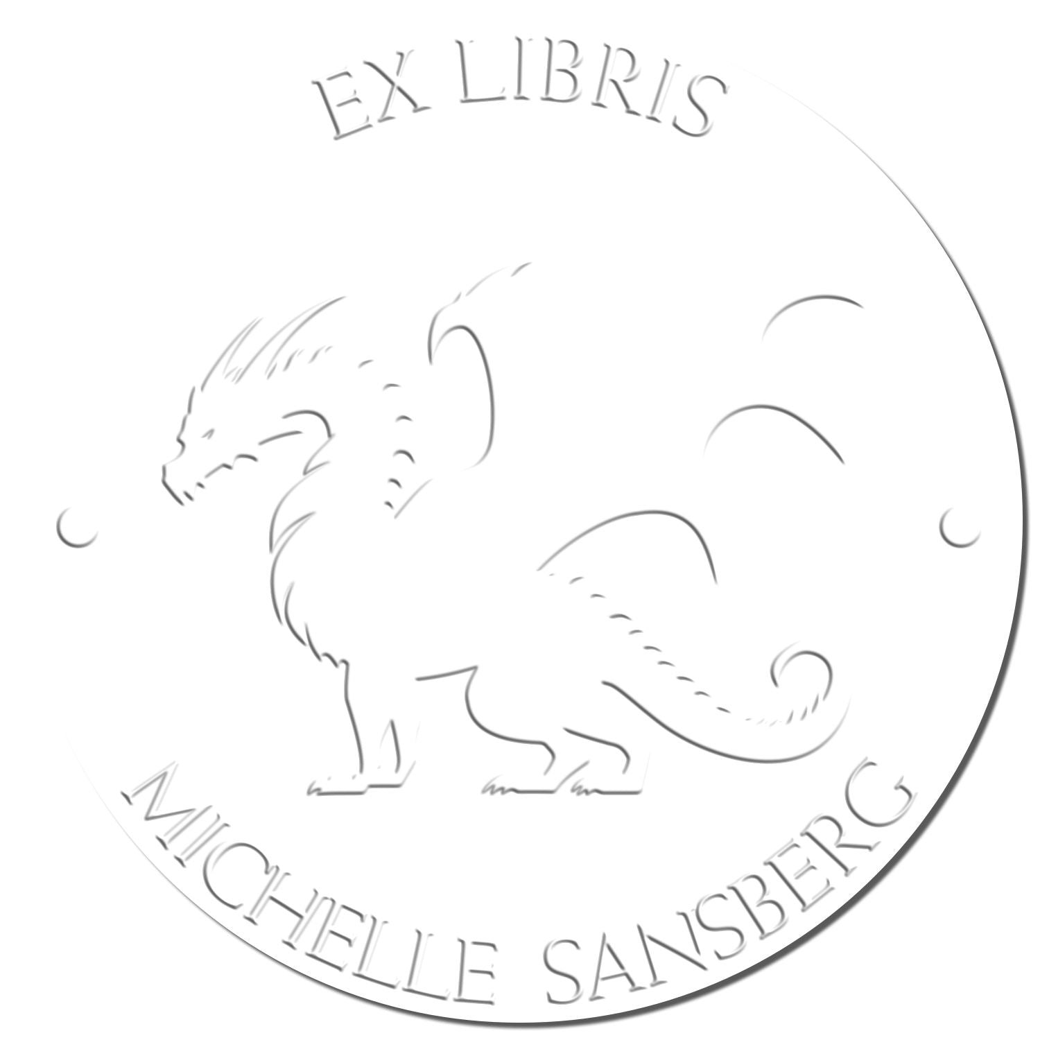 Hybrid Solar Twister Personalized Book Ownership Label Embossing Seal - Engineer Seal Stamps