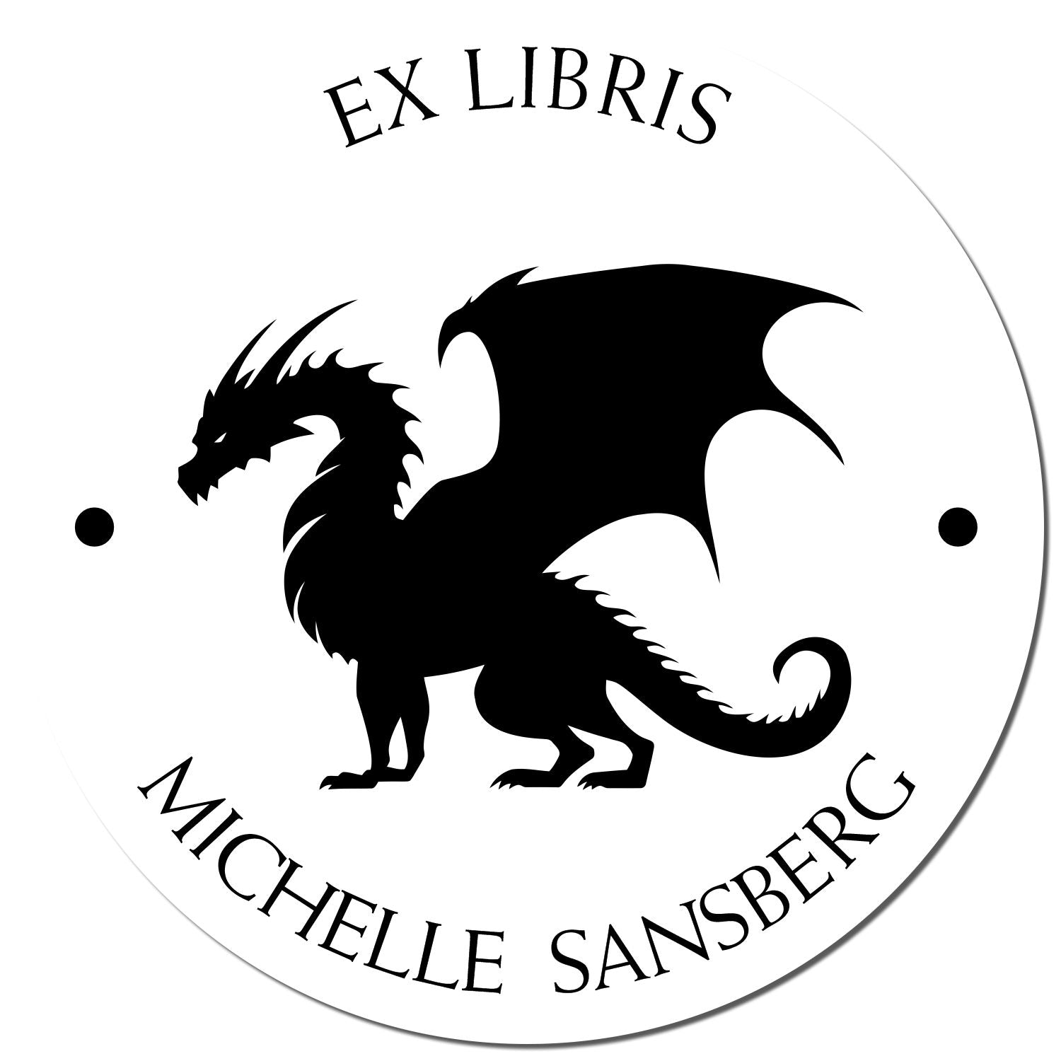 Pre-Inked Solar Twister Personalized Library Collection Stamp - Engineer Seal Stamps