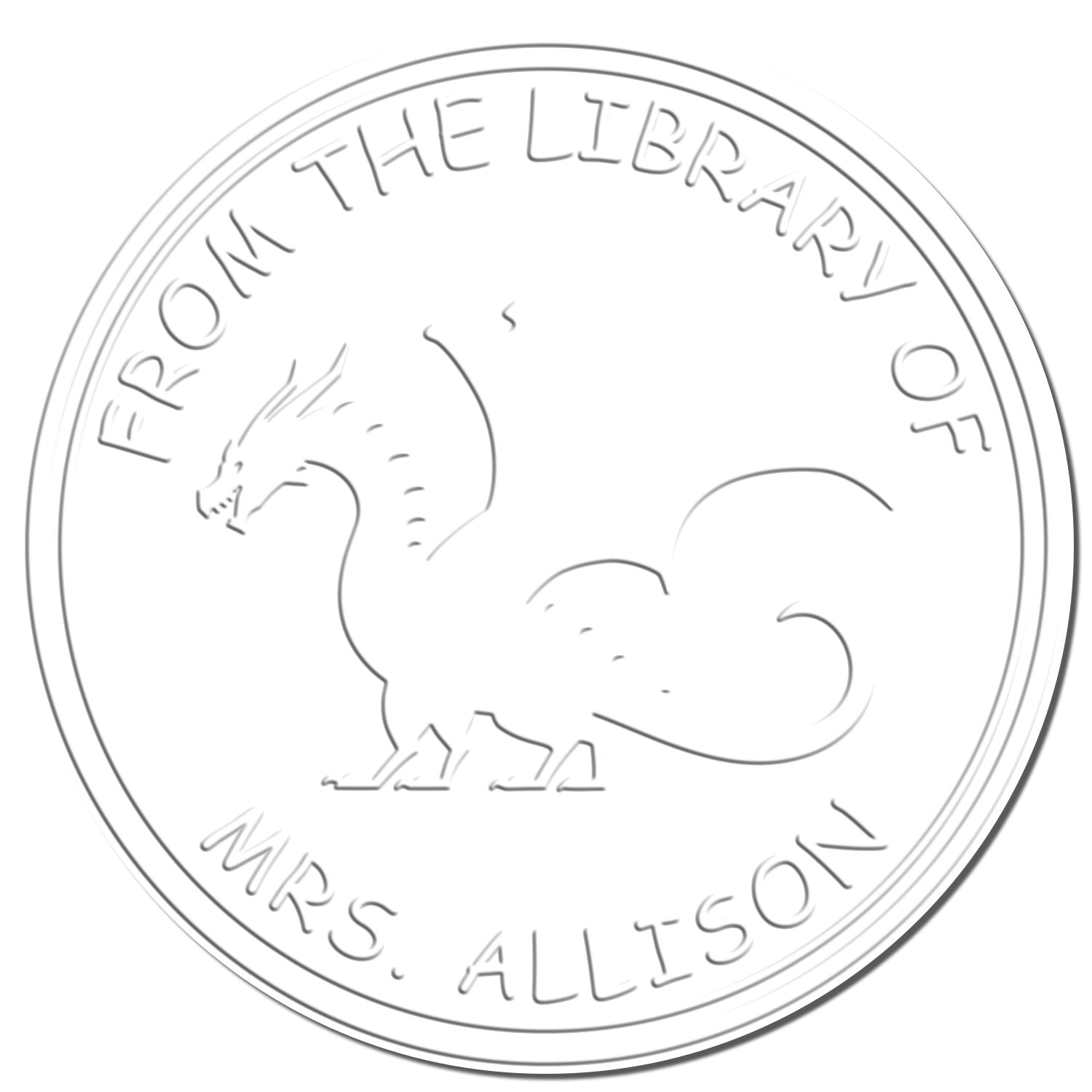 Soft Galaxy Glider Personalized Belongs To Seal Press - Engineer Seal Stamps