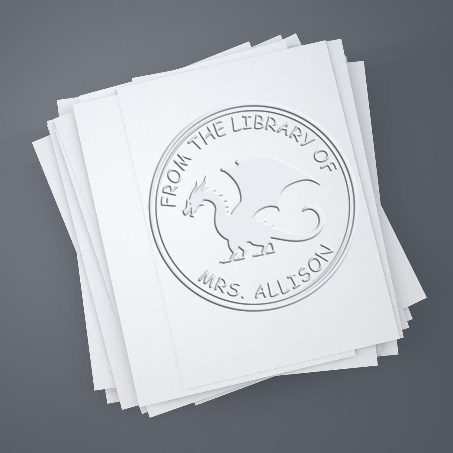 Desk Galaxy Glider Personalized Belongs To Embosser - Engineer Seal Stamps