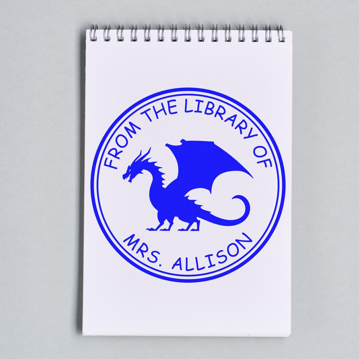 Pre-Inked Galaxy Glider Personalized Library Collection Stamper - Engineer Seal Stamps