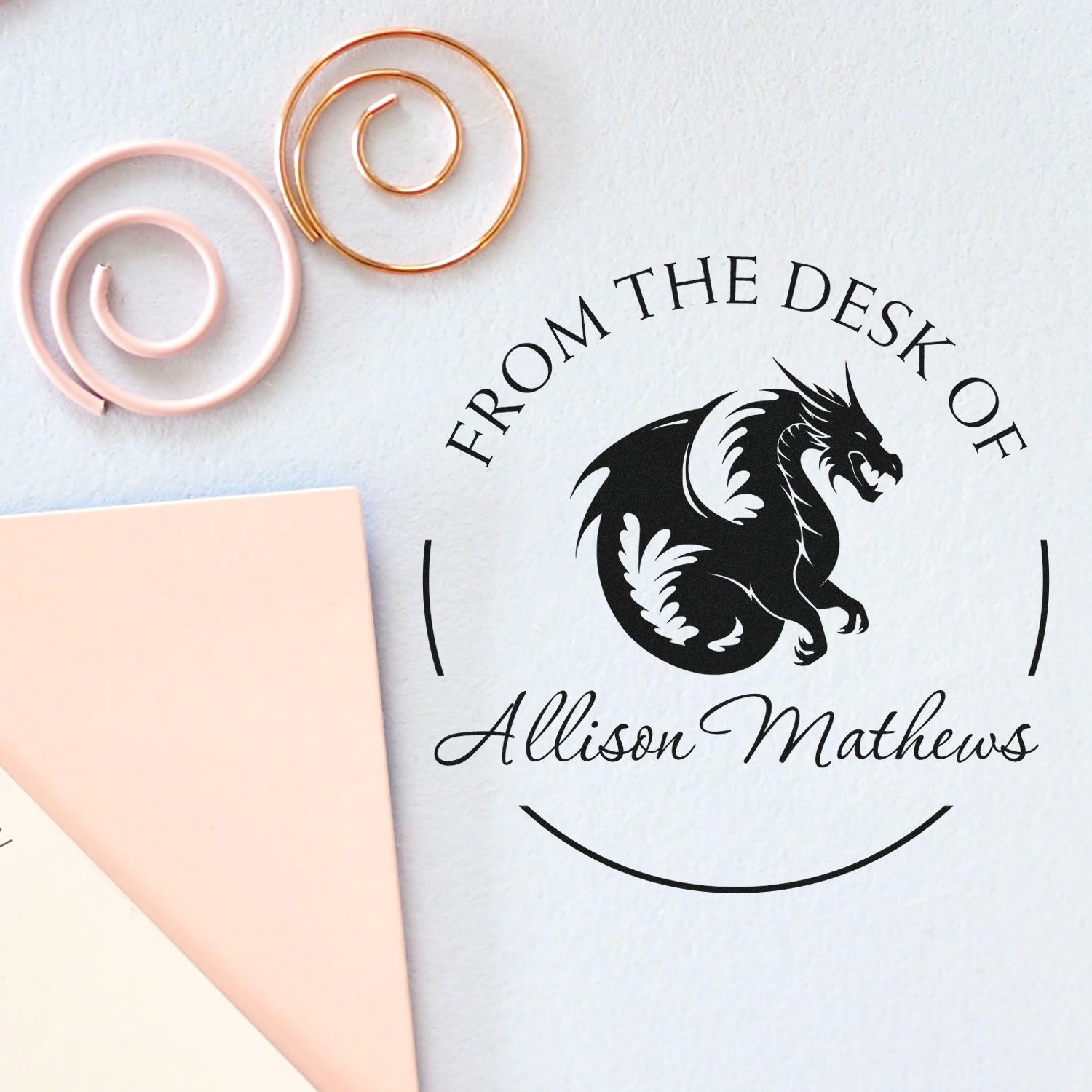 Wood Handle Quasar Quill Custom Book Lover Stamp - Engineer Seal Stamps