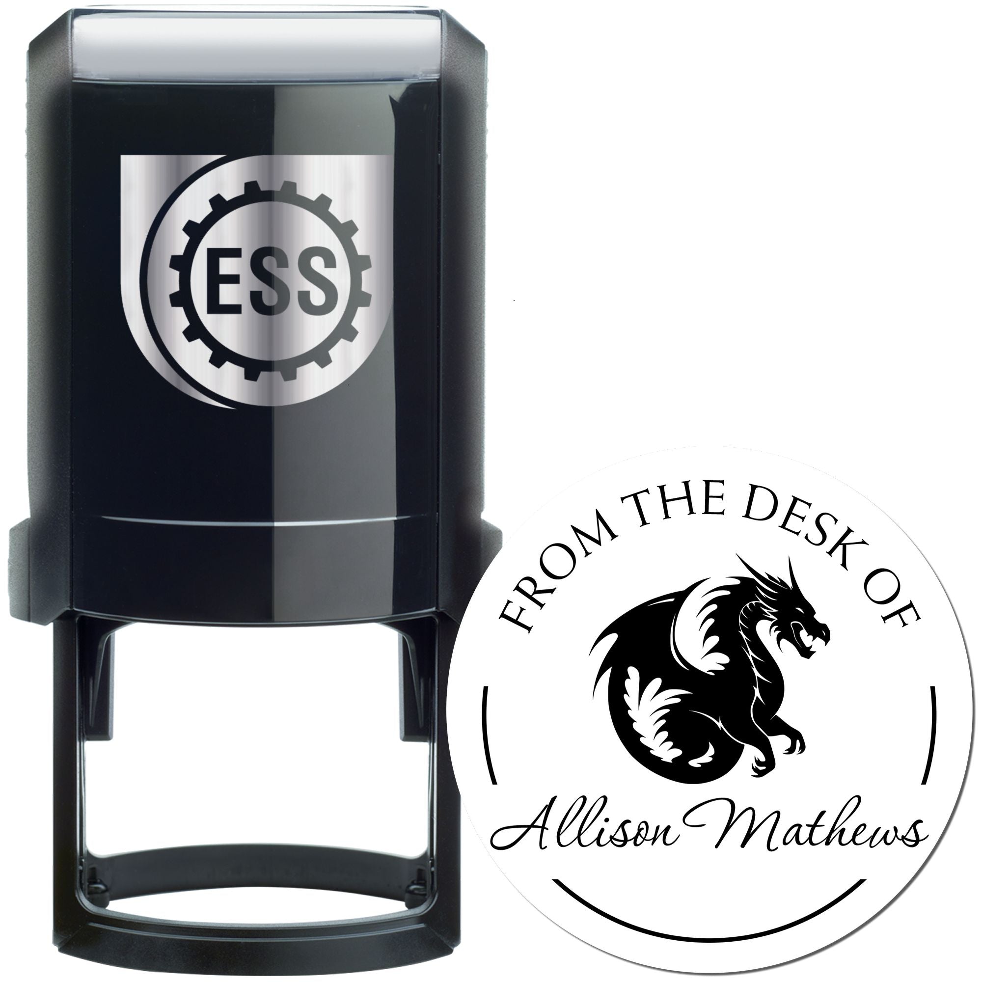 Self-Inking Quasar Quill Custom This Book Belongs To Stamp - Engineer Seal Stamps