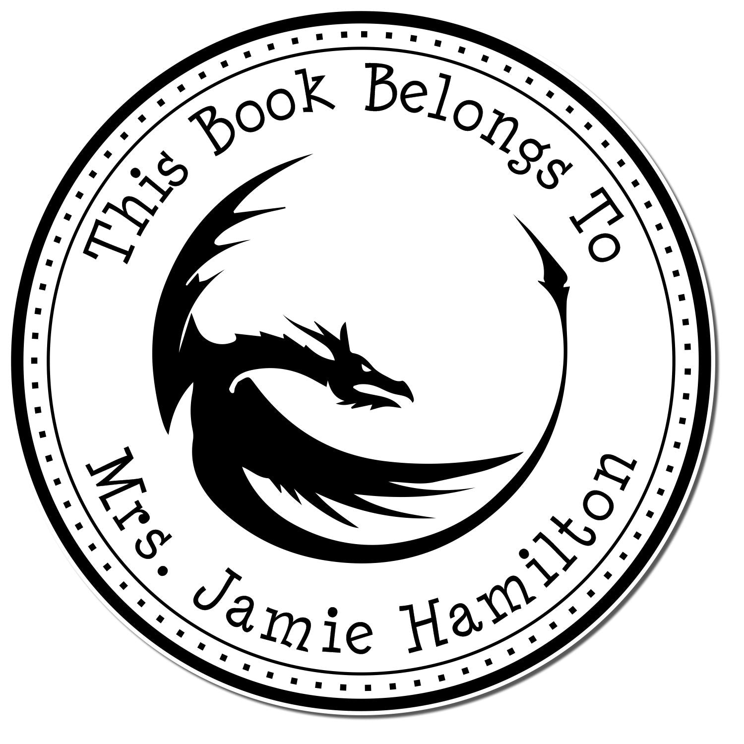 Pre-Inked Celestial Scale Personalized Library Of Stamper - Engineer Seal Stamps