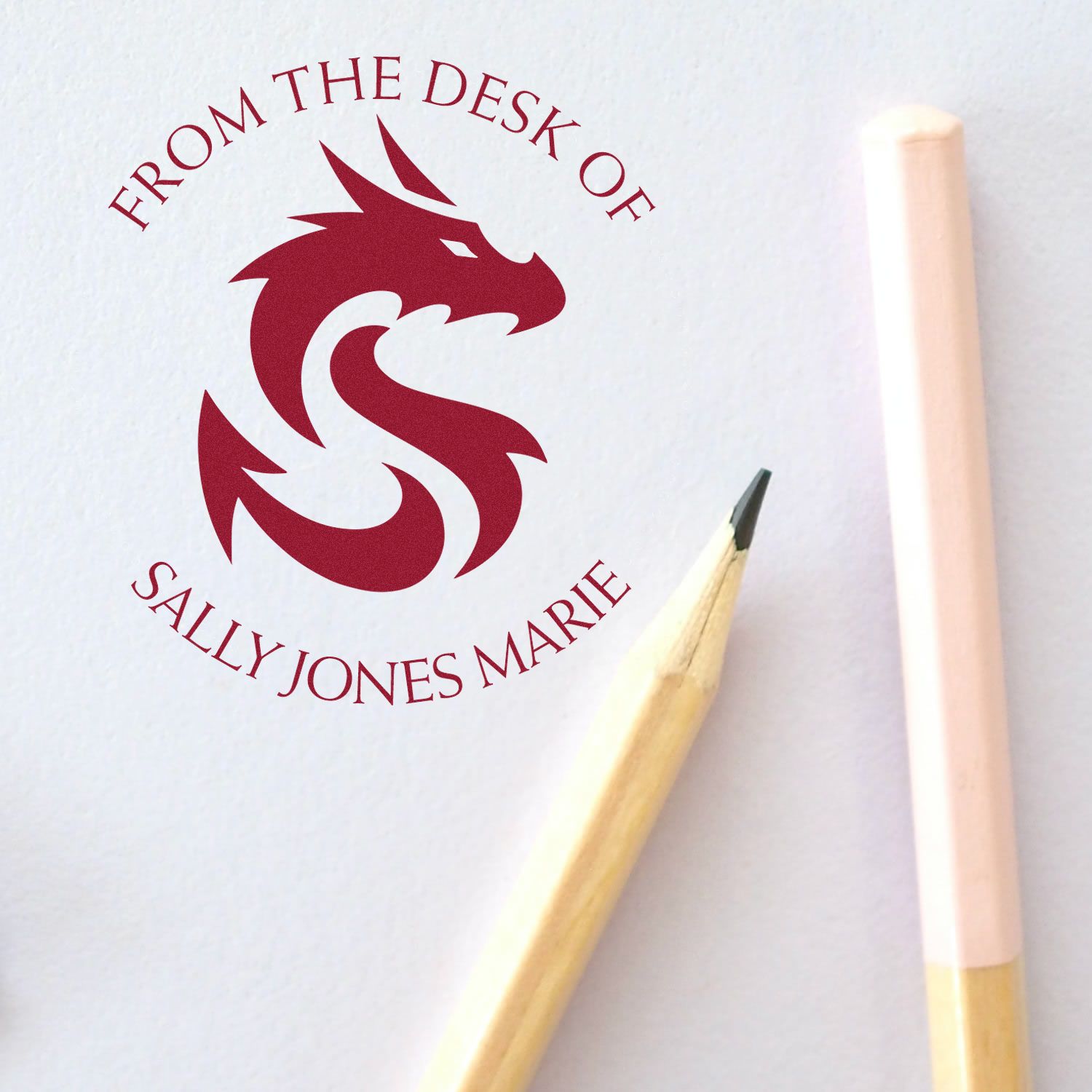 Pre-Inked Ether Claw Personalized Love It Stamper - Engineer Seal Stamps