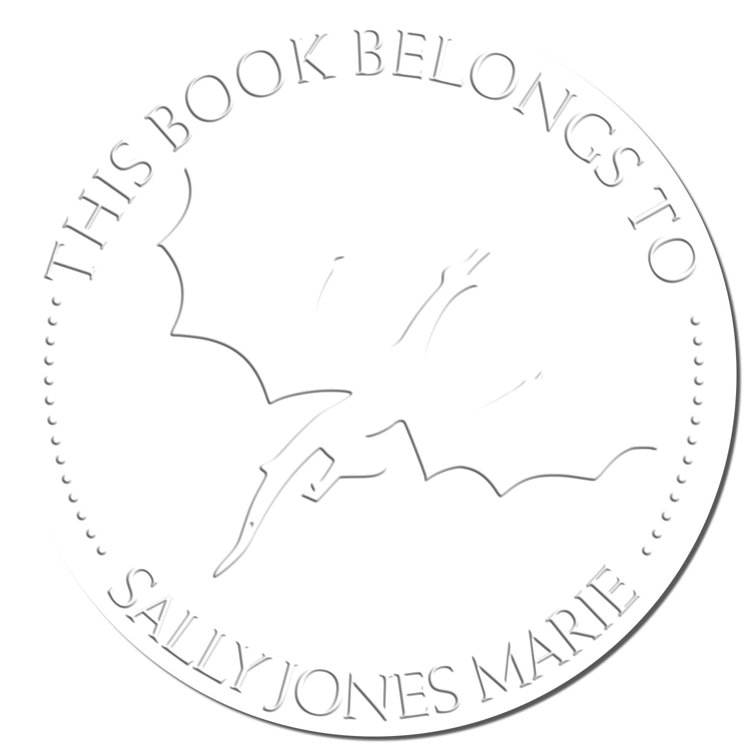 Soft Galaxy Night Personalized Book Embosser - Engineer Seal Stamps