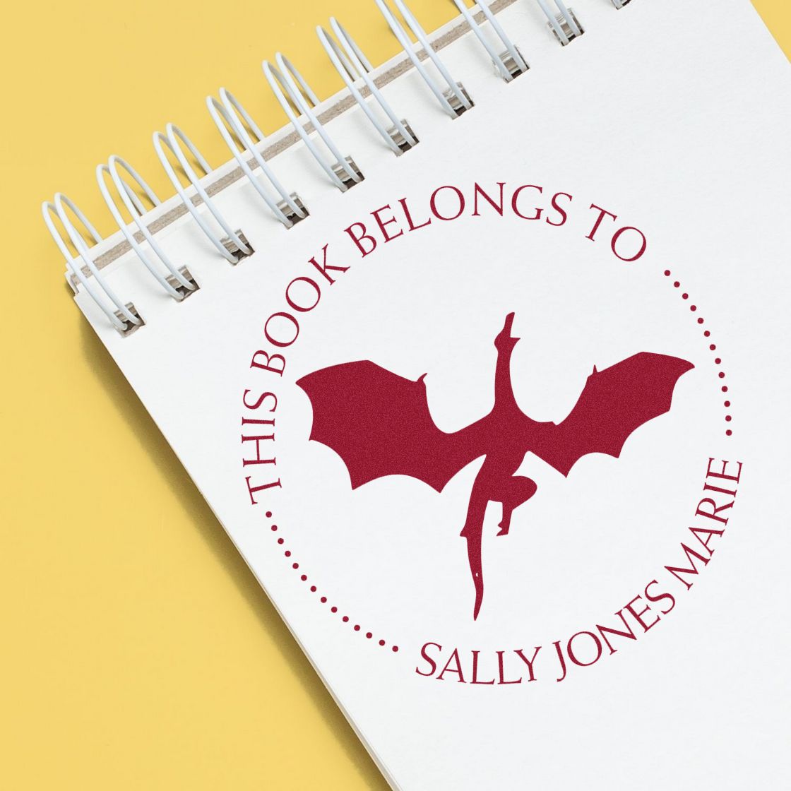 Pre-Inked Galaxy Night Personalized My Library Stamper - Engineer Seal Stamps