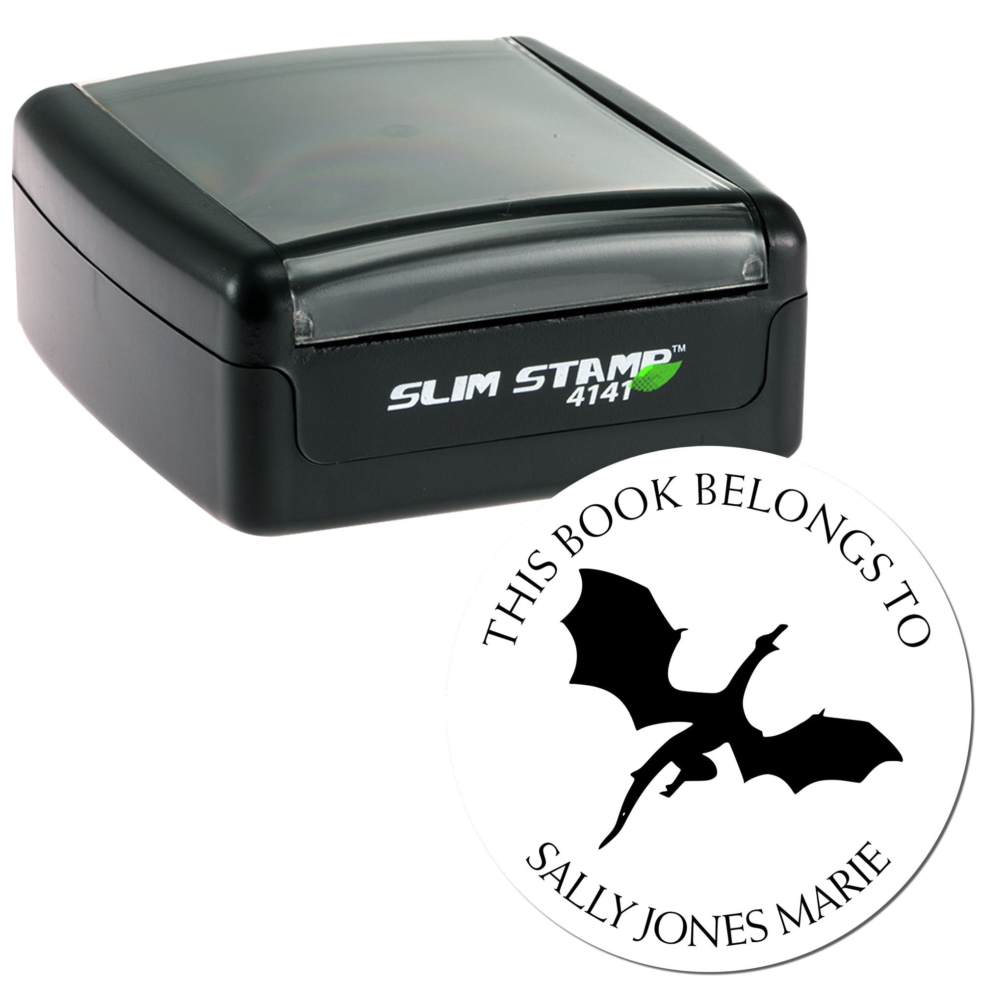 Pre-Inked Galaxy Night Personalized My Library Stamper - Engineer Seal Stamps