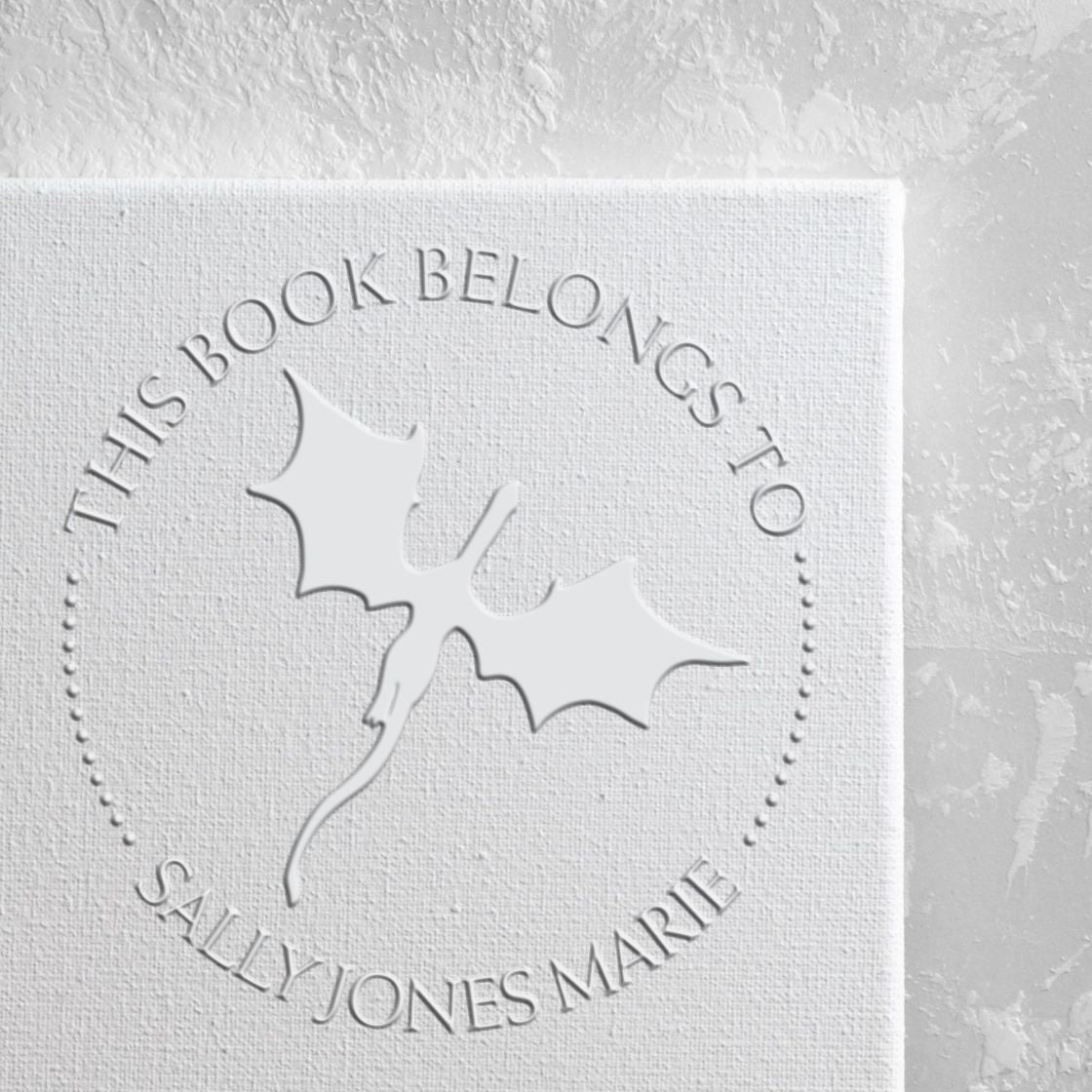 Soft Cosmos Chaser Personalized Book Embossing Seal