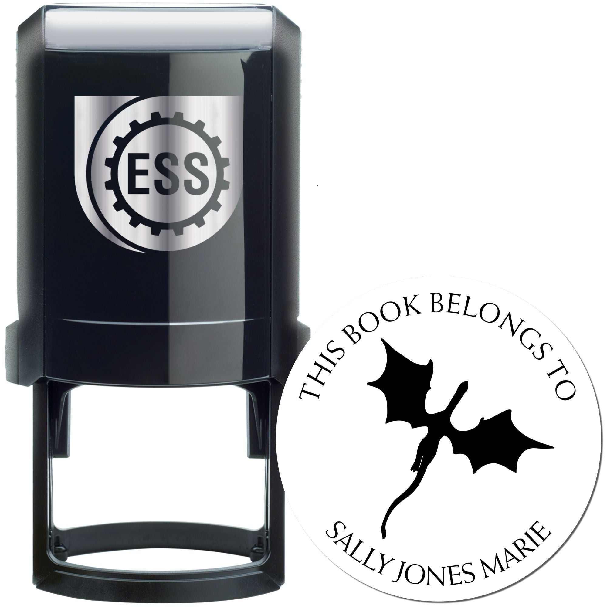 Self-Inking Cosmos Chaser Custom Made Book Stamp - Engineer Seal Stamps