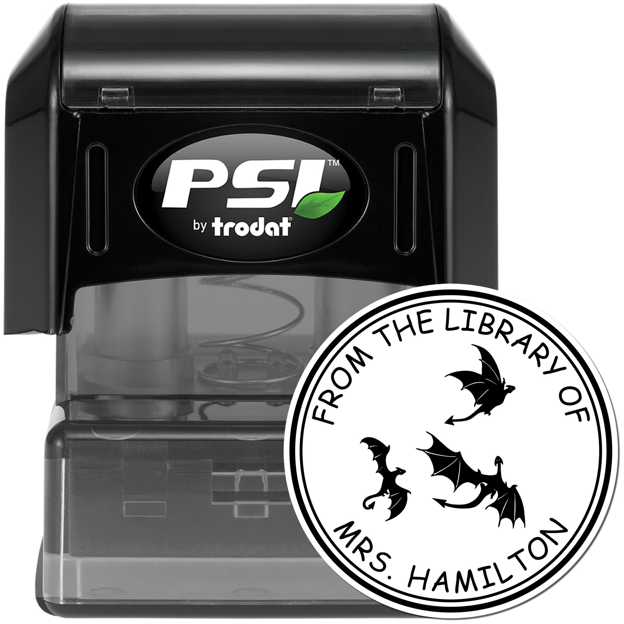 PSI Pre-Inked Astral Ash Custom Made Read It Love It Return It Stamp - Engineer Seal Stamps