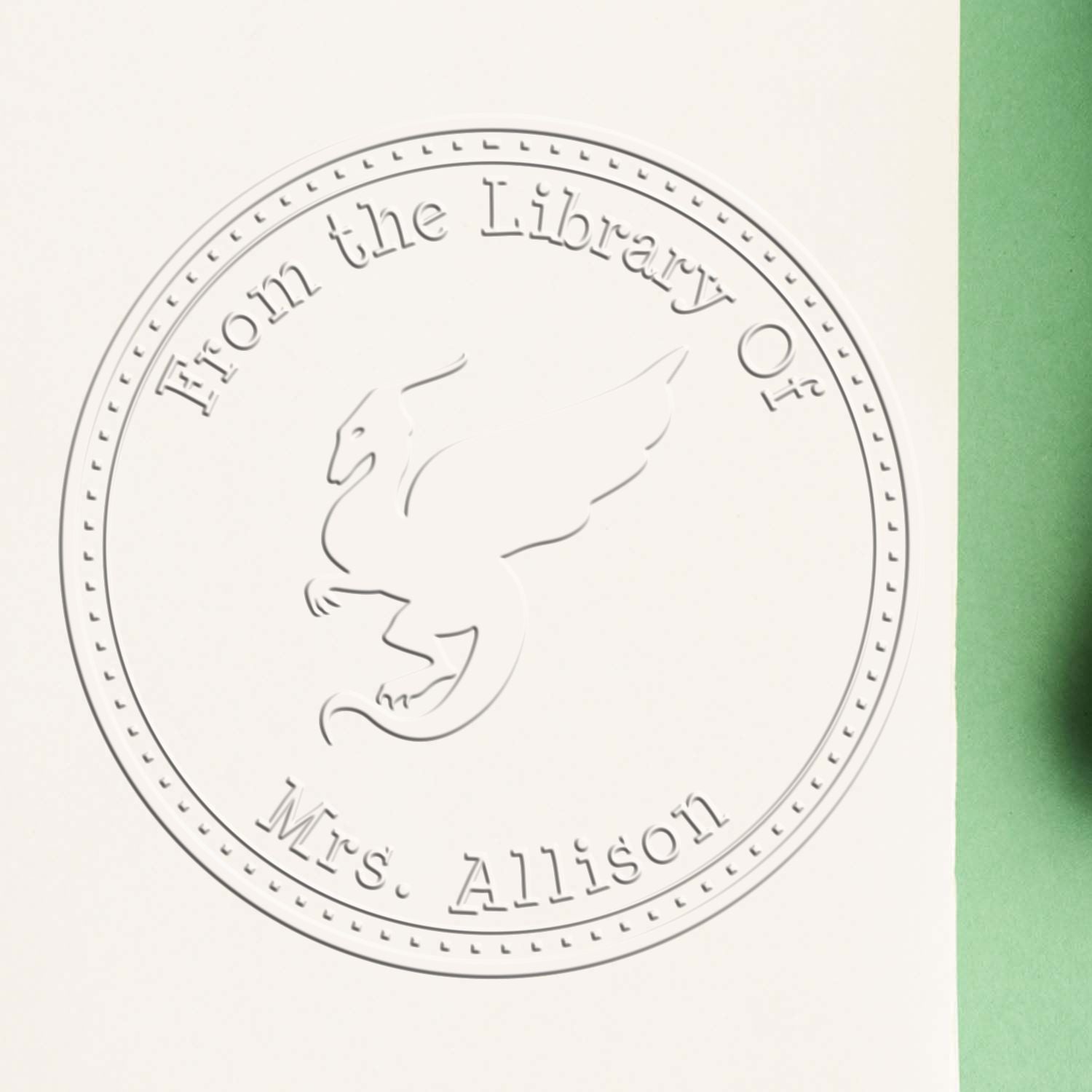 Soft Orion Smoke Personalized Book Seal Press - Engineer Seal Stamps