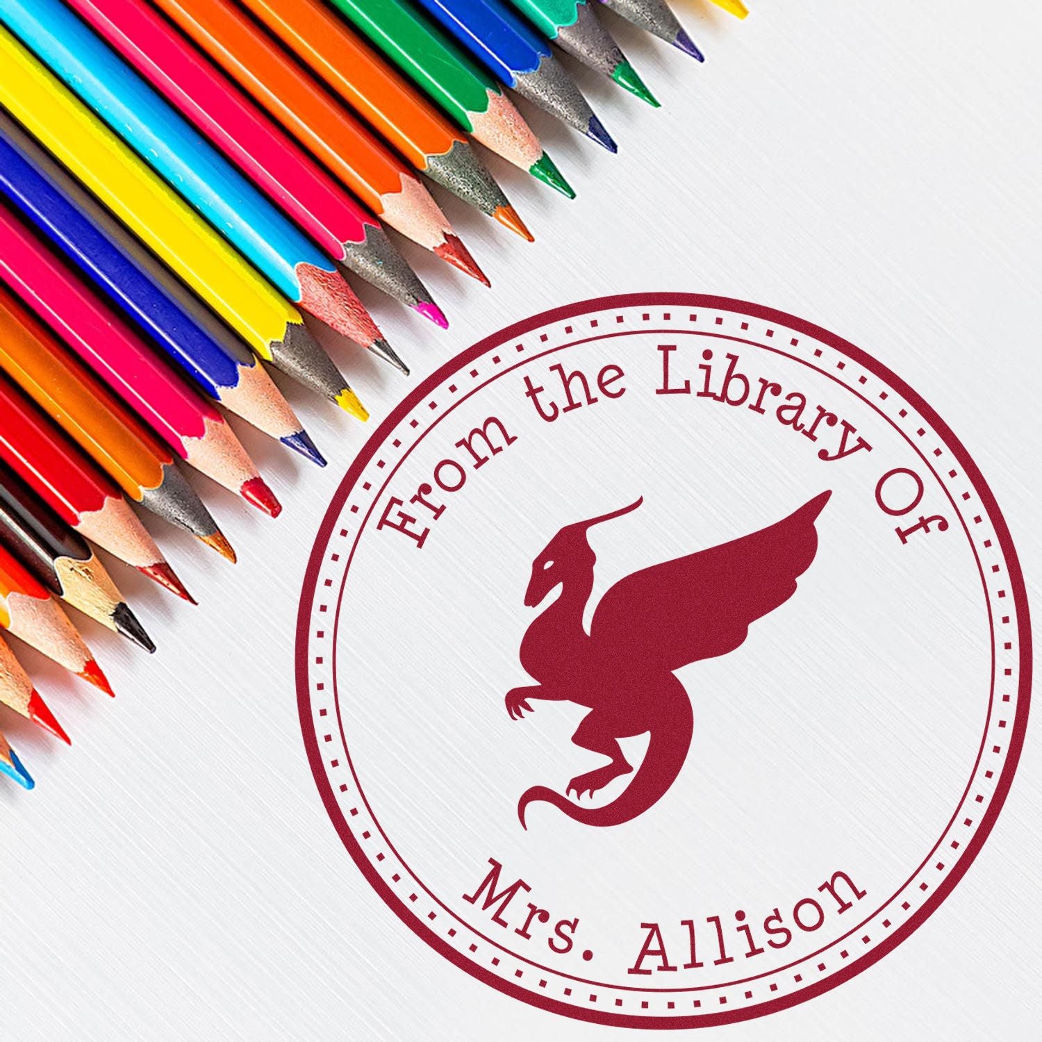 Pre-Inked Orion Smoke Personalized Name Inscription Stamper - Engineer Seal Stamps