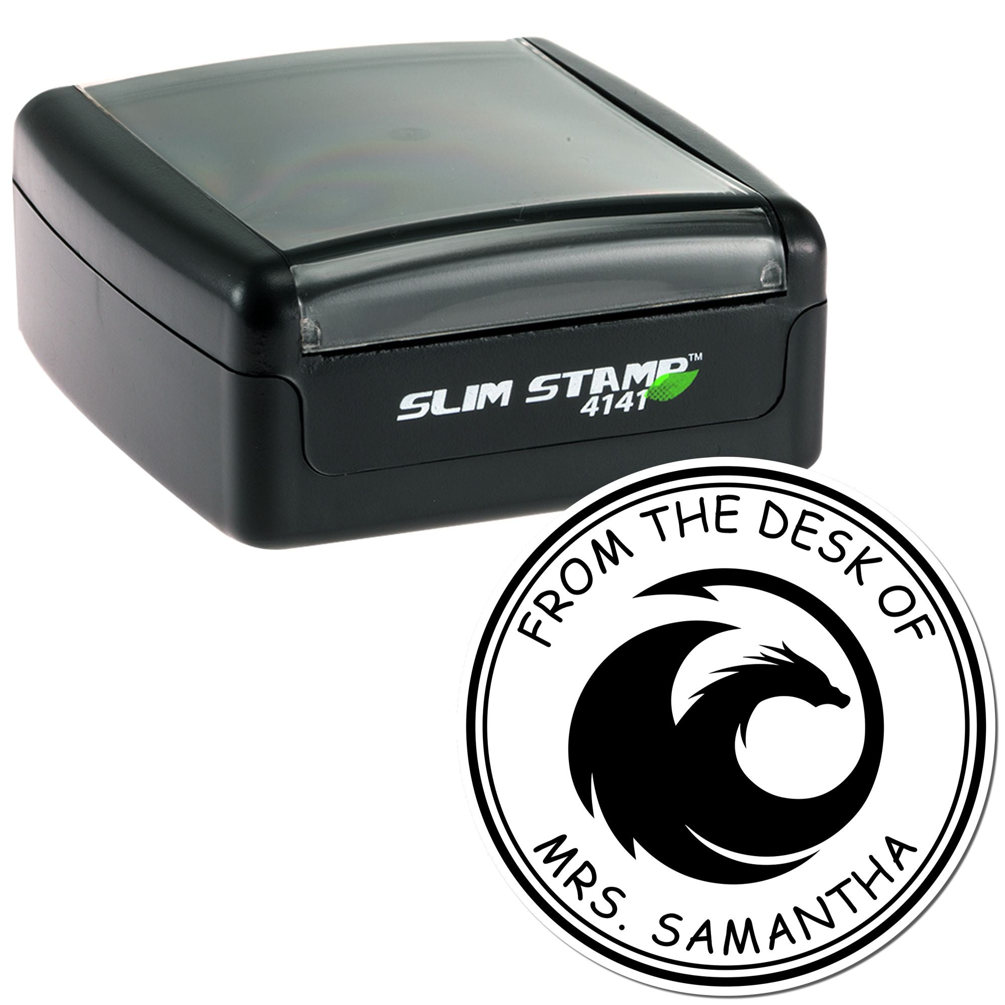 Pre-Inked Eclipse Echo Personalized Ownership Stamper - Engineer Seal Stamps