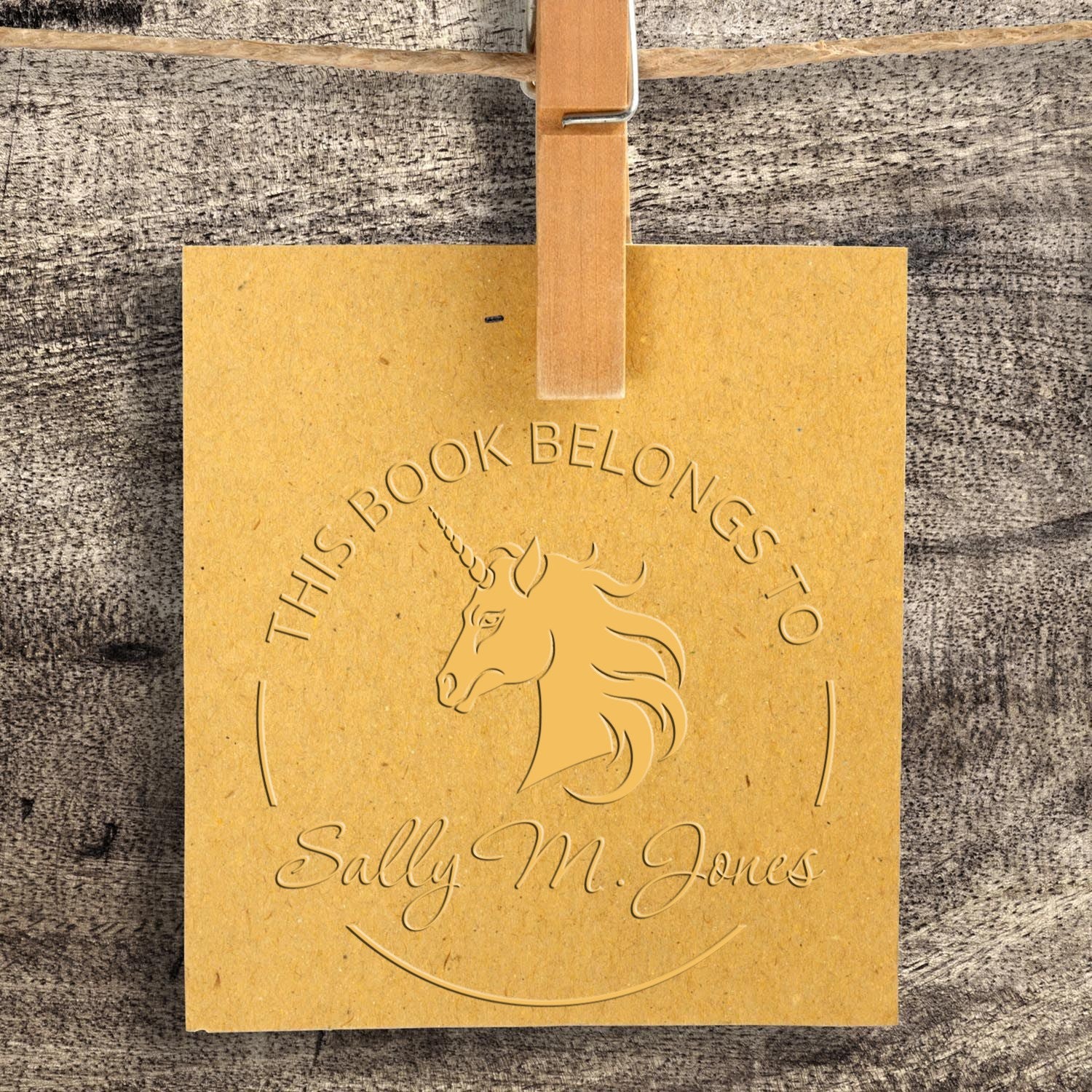 Soft Mysticshine Unicorn Customized This Book Belongs To Seal