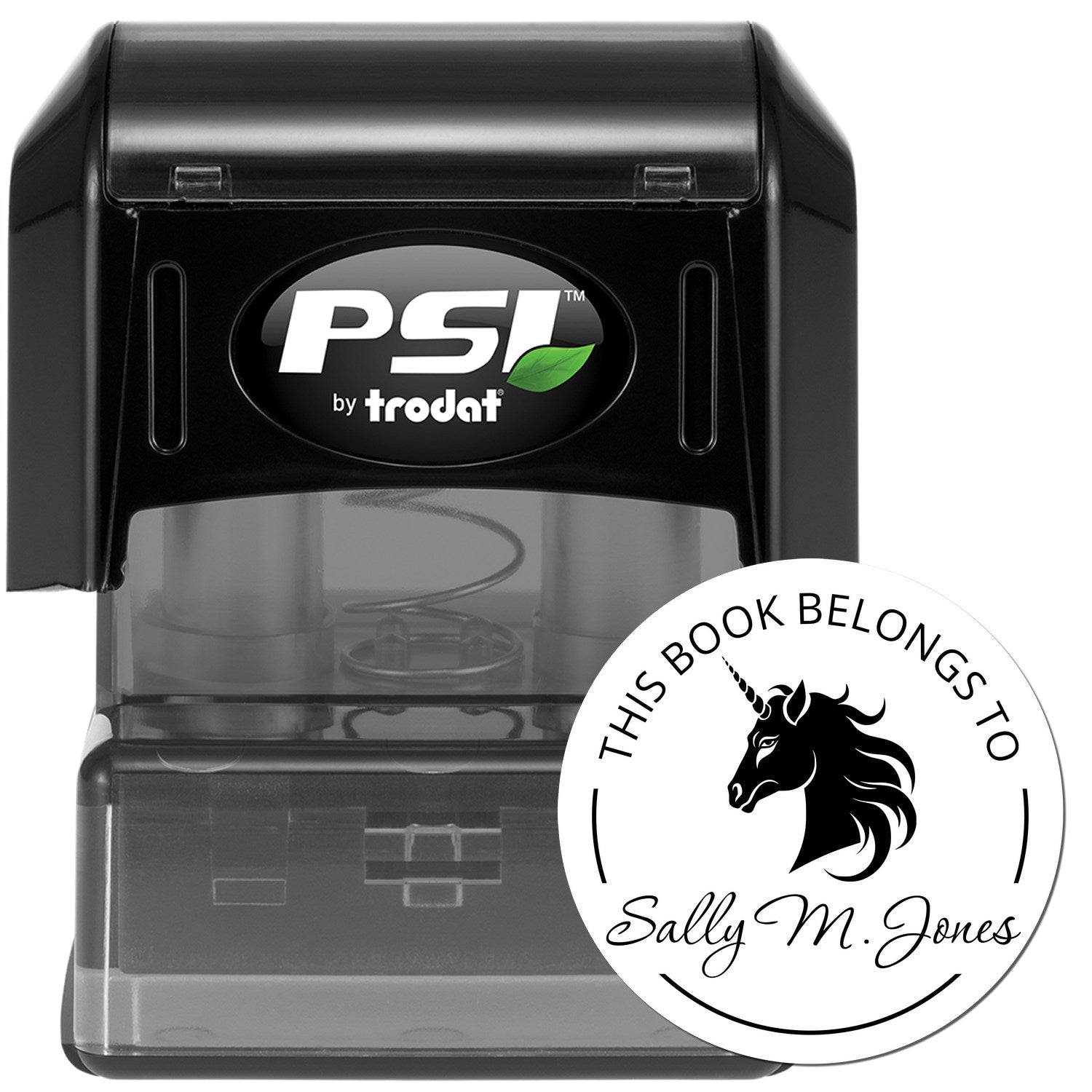 Mysticshine Unicorn Pre-Inked Customized Book Insignia Stamp - Engineer Seal Stamps