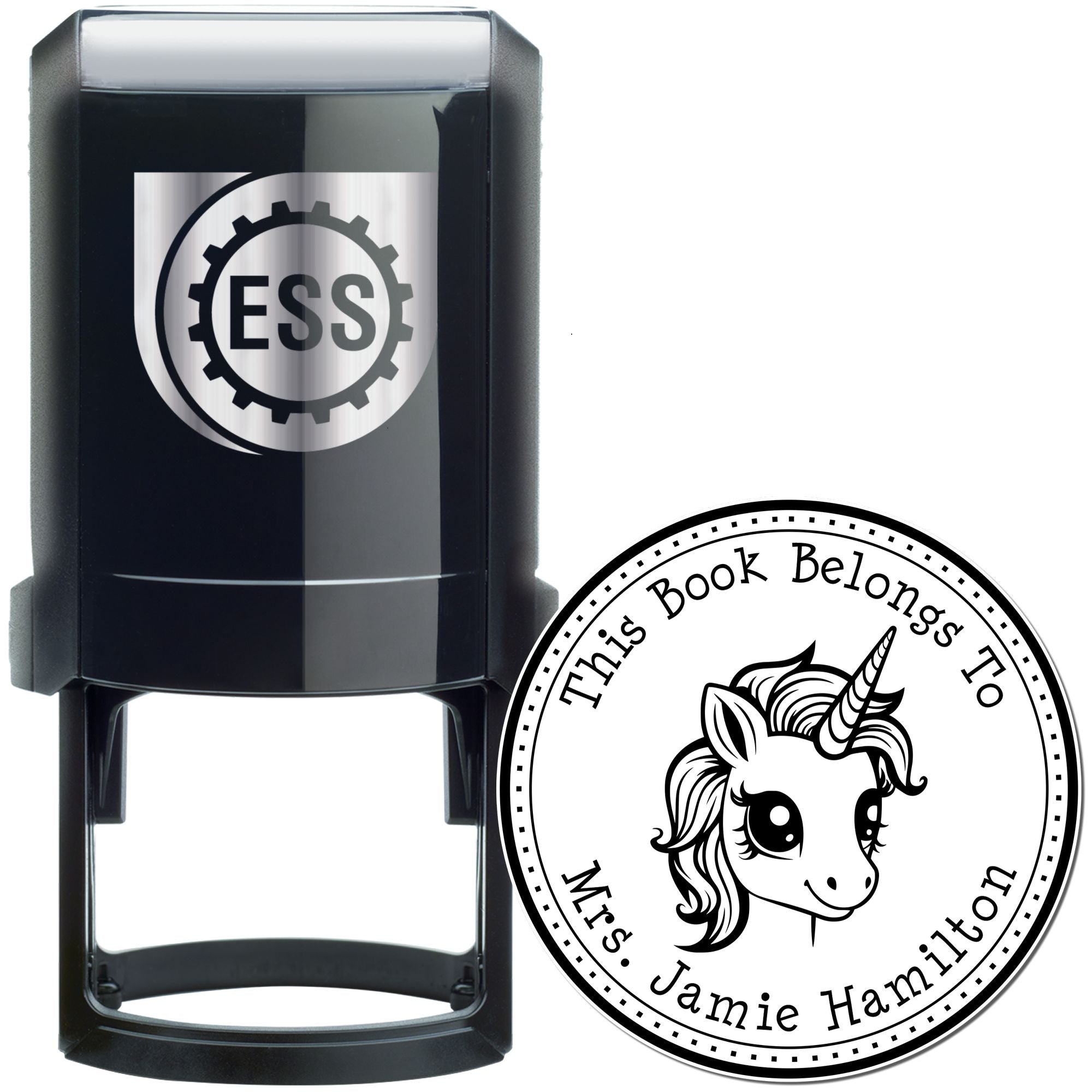 Crystalgaze Magical Unicorn Self-Inking Custom From The Collection Of Stamp - Engineer Seal Stamps