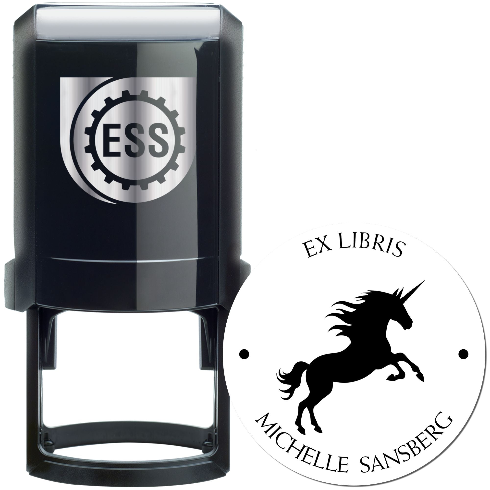 Iridescentsky Magical Unicorn Self-Inking Custom From The Study Of Stamp - Engineer Seal Stamps