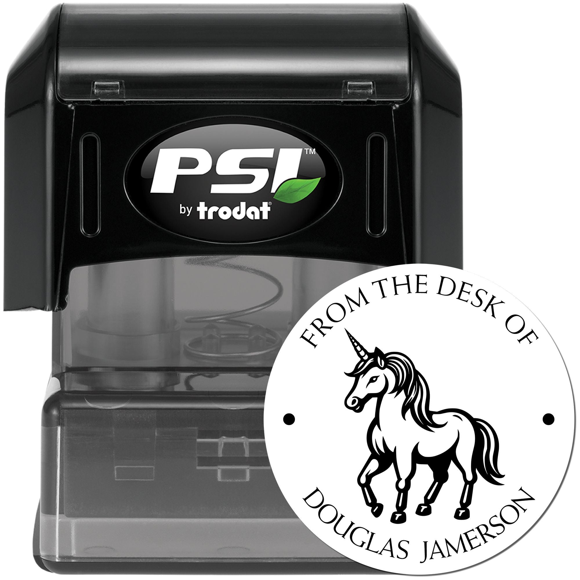 Heavenlymist Unicorn Pre-Inked Customized Book Ownership Stamp - Engineer Seal Stamps