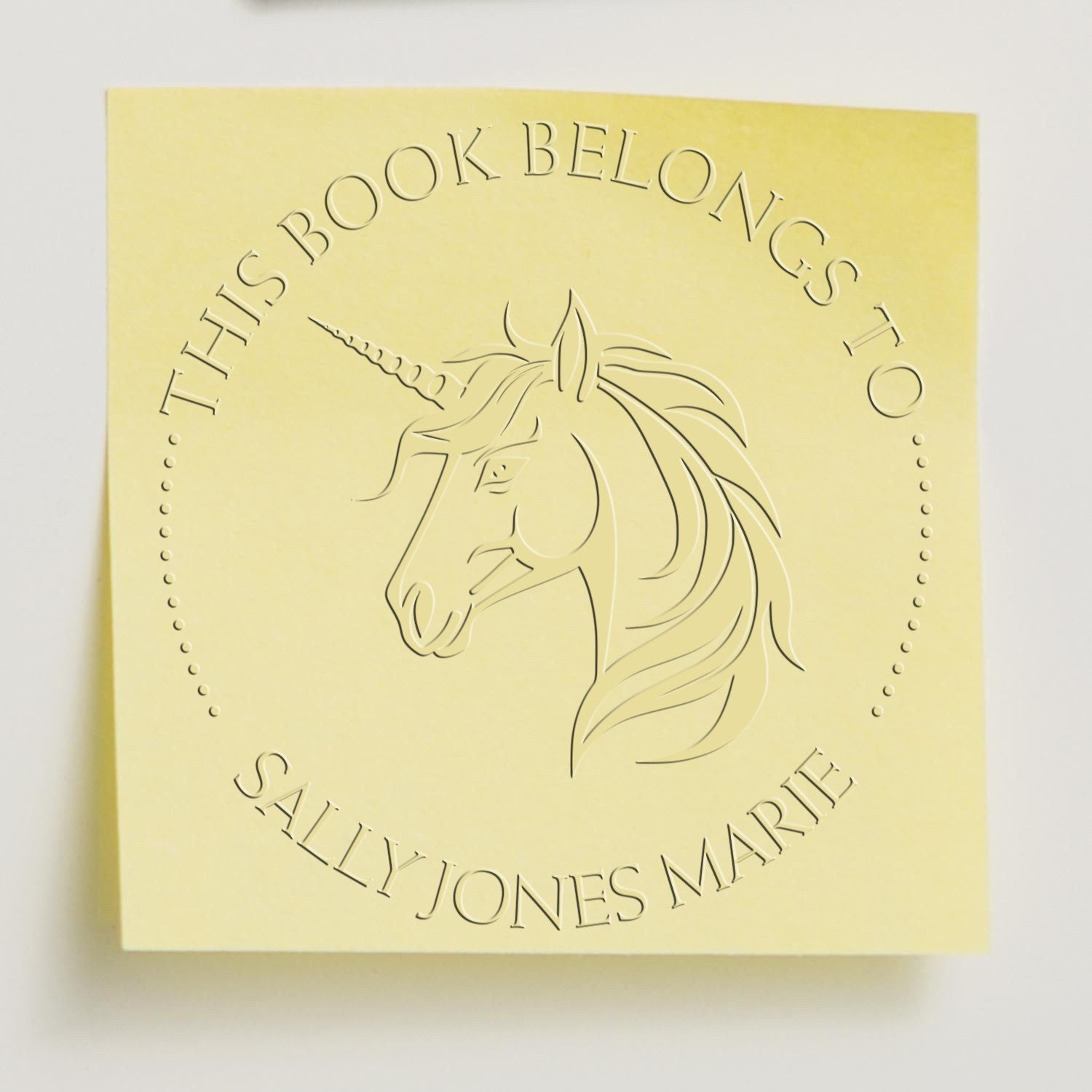 Eclipsewing Unicorn Hybrid Personalized Name For Books Seal - Engineer Seal Stamps