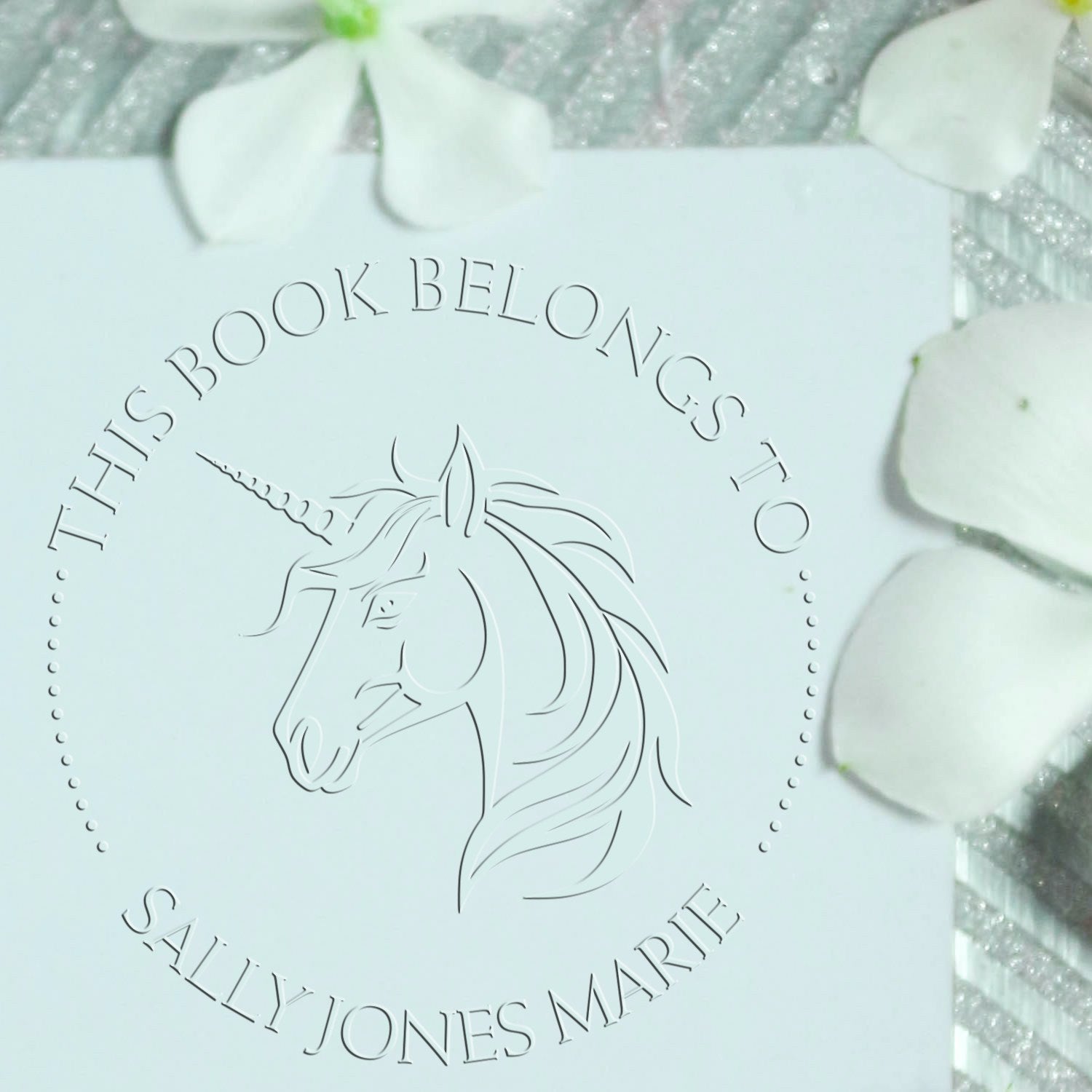 Eclipsewing Unicorn Handheld Custom Library Collection Embosser
