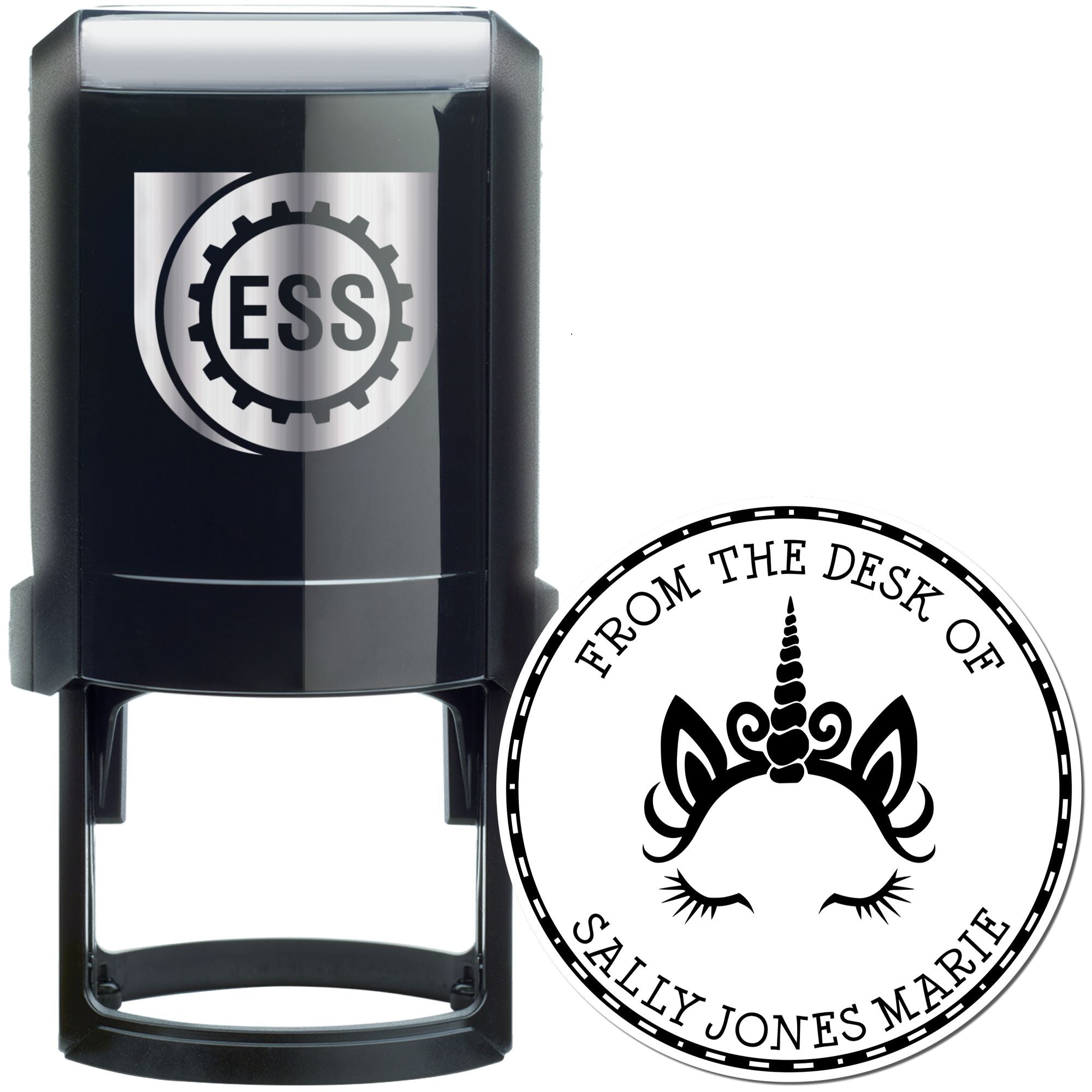 Nebulamane Unicorn Self-Inking Custom Book Design Stamp - Engineer Seal Stamps