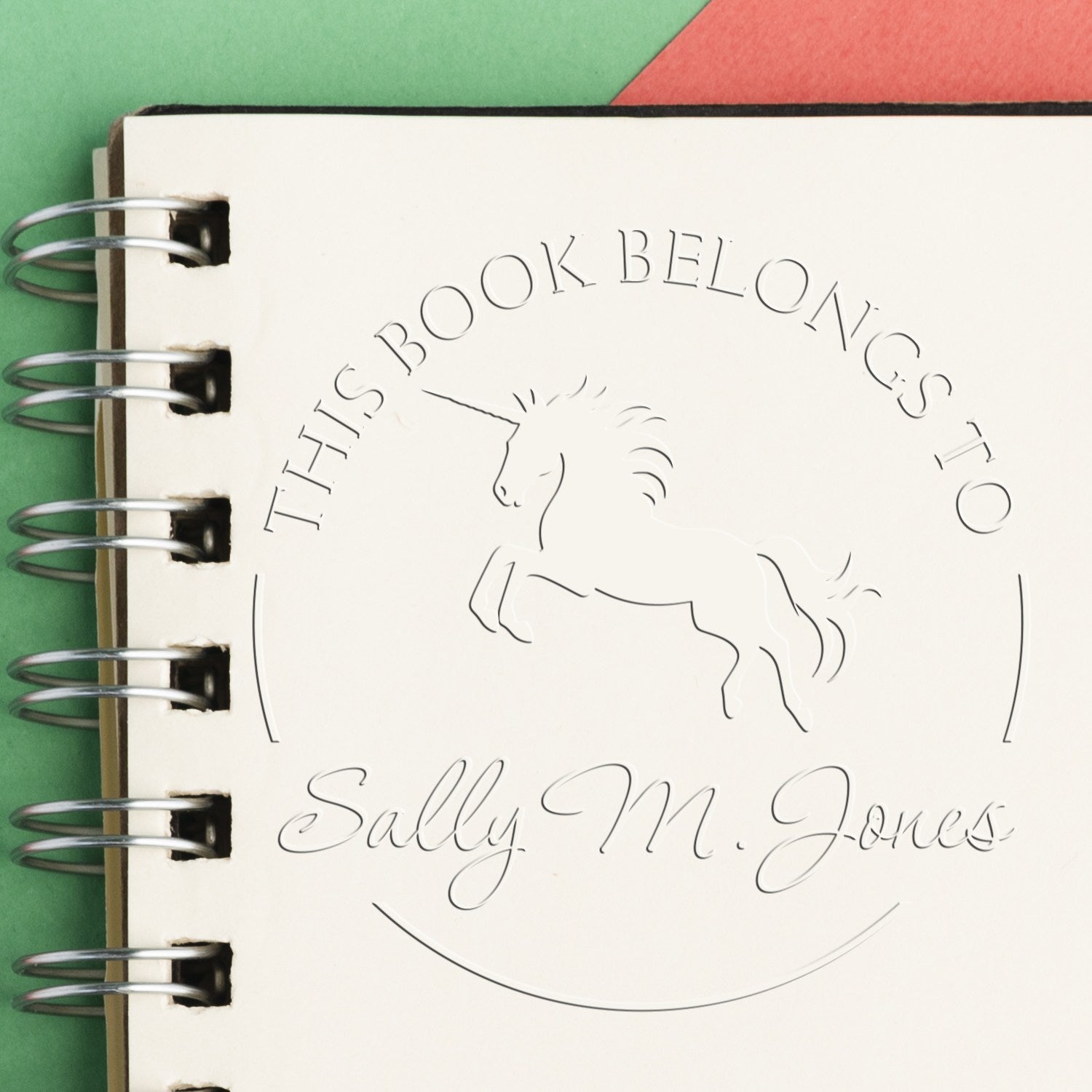 Soft Puritygleam Mythical Unicorn Customized Book Branding Embosser - Engineer Seal Stamps