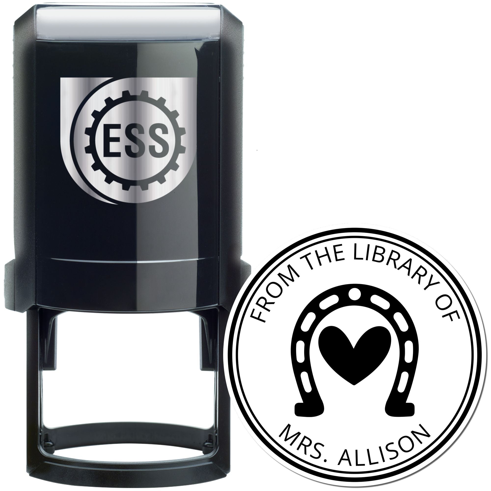 Canyon Gallopers Self-Inking Personalized Book Return Stamp - Engineer Seal Stamps