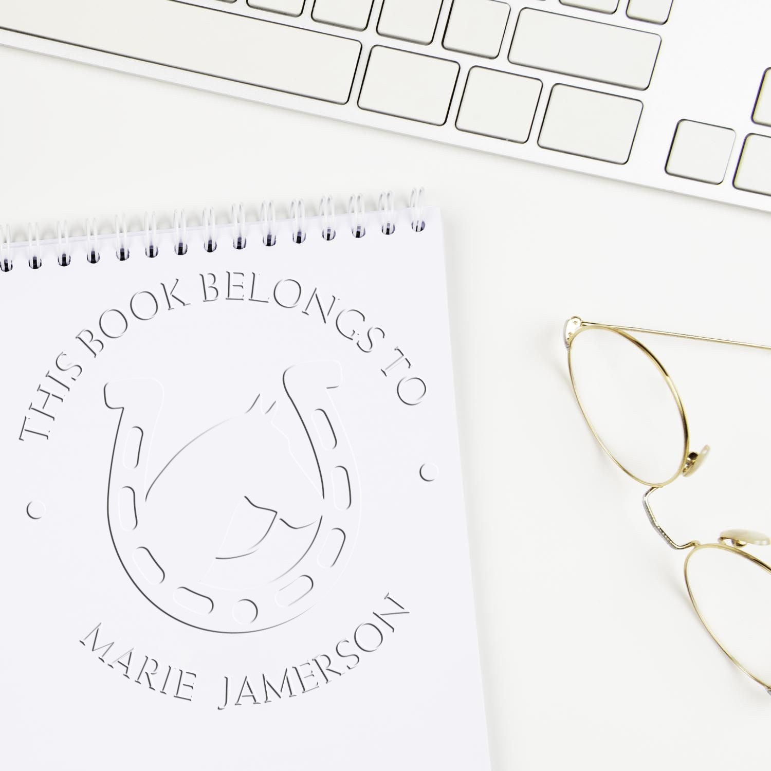 Majestic Dream Horse Desk Custom-Made Book Lover Seal - Engineer Seal Stamps