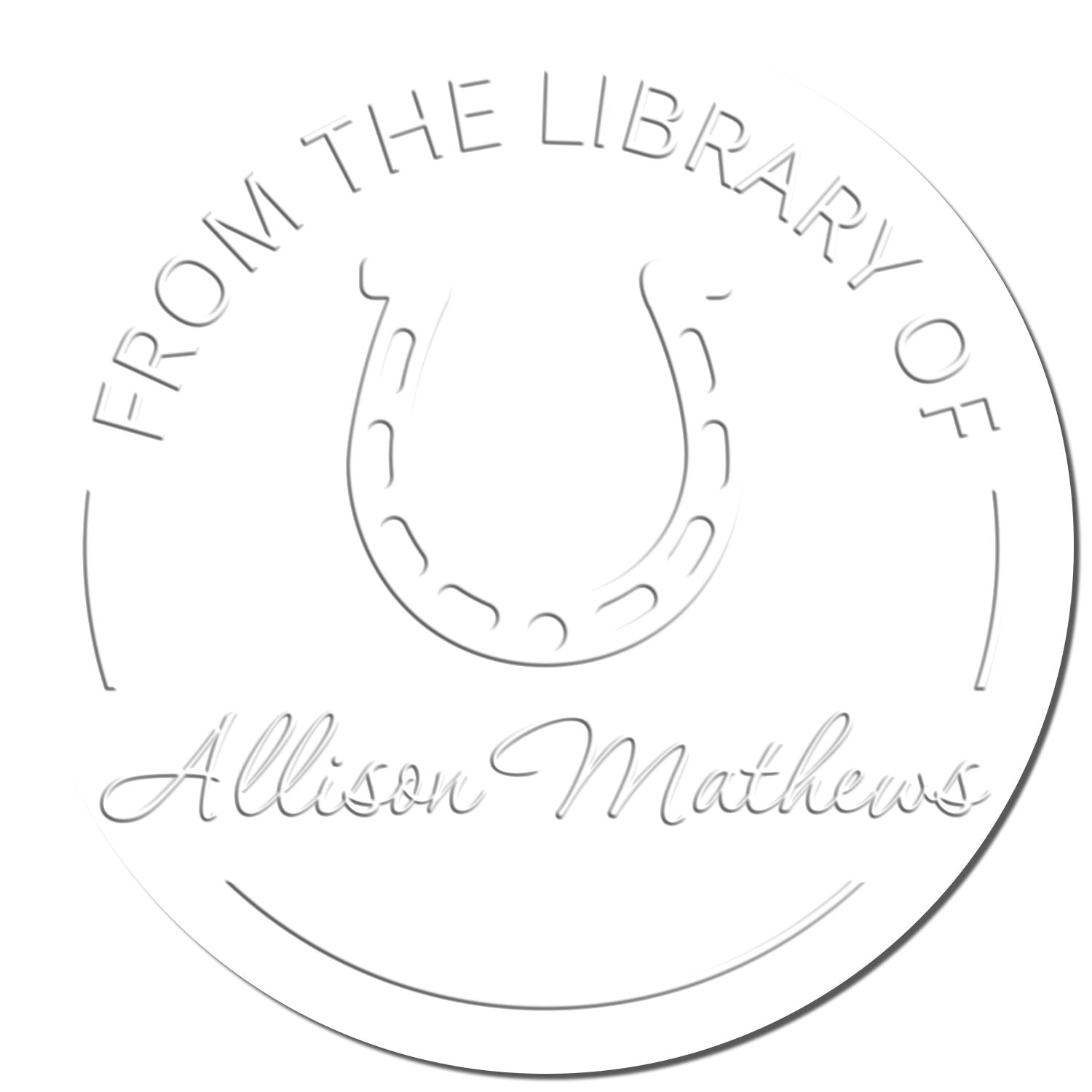 Rancher's Trust Horse Hybrid Personalized From The Home Library Of Seal - Engineer Seal Stamps