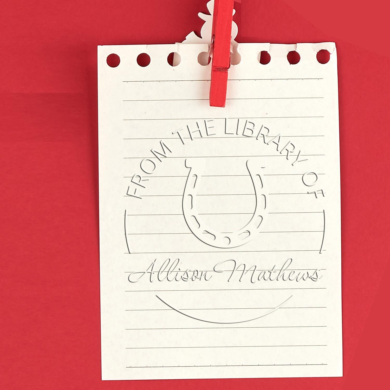 Rancher's Trust Horse Hybrid Personalized From The Home Library Of Seal - Engineer Seal Stamps