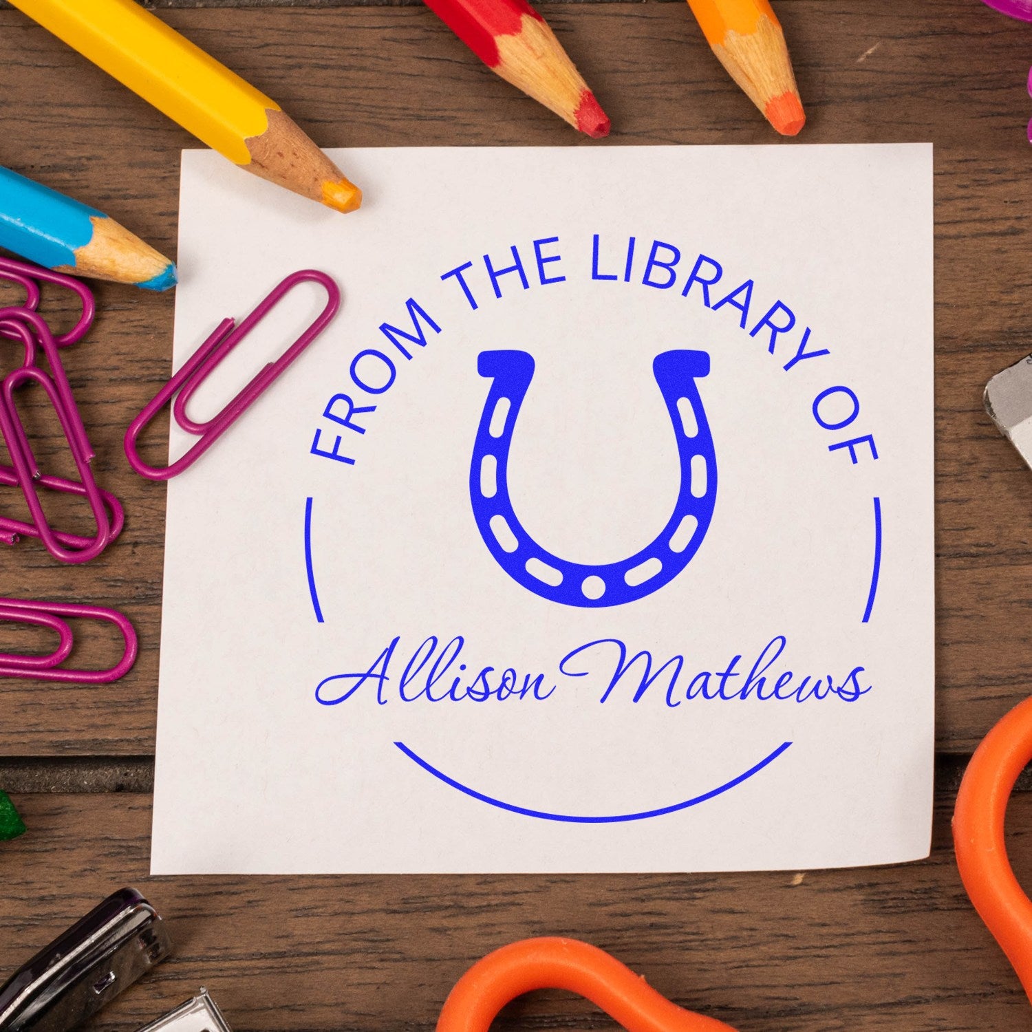 Rancher's Trust Horse Pre-Inked Custom-Made From The Library Of Stamp - Engineer Seal Stamps