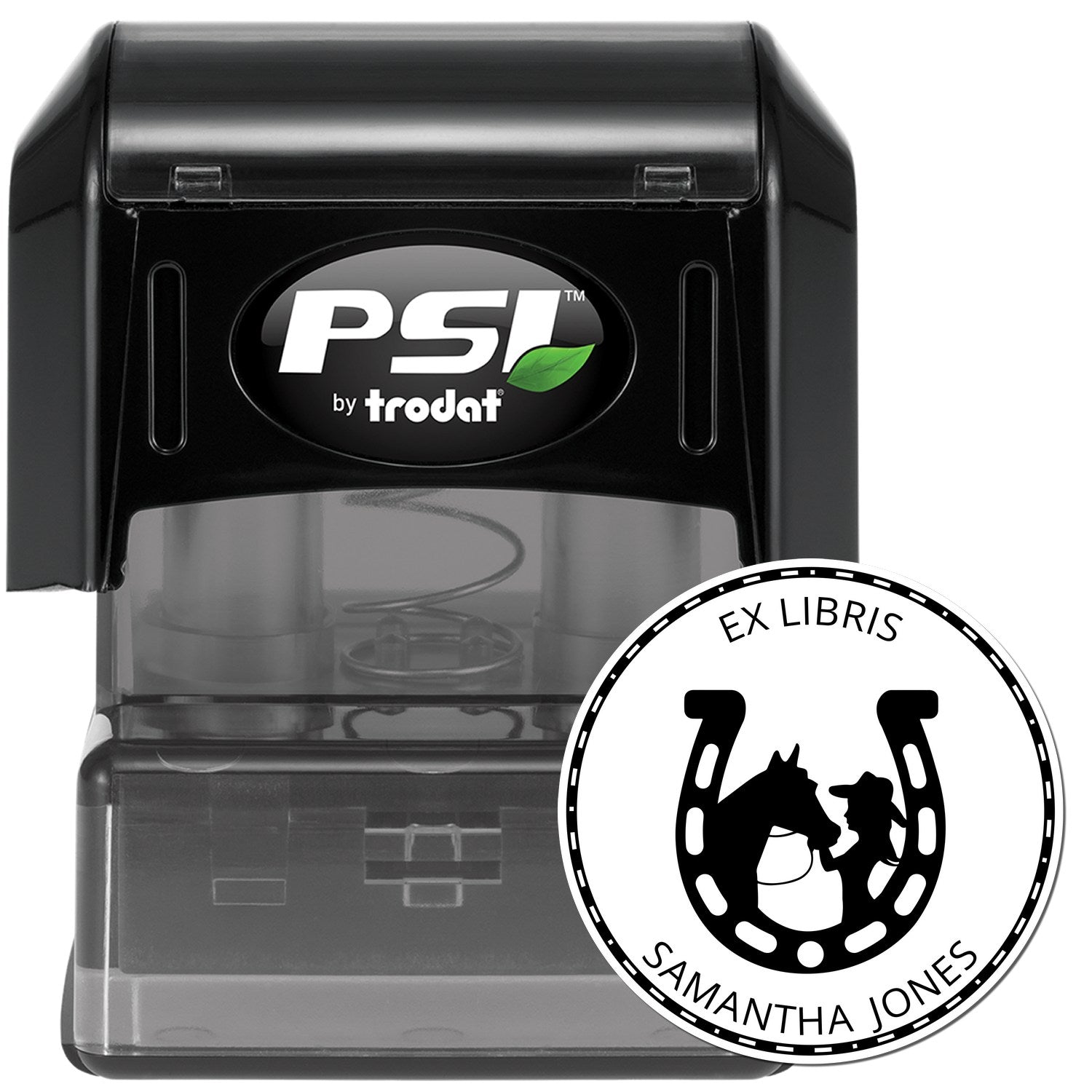 Prairie Runner Equestrian Pre-Inked Custom-Made Book Collection Stamp - Engineer Seal Stamps