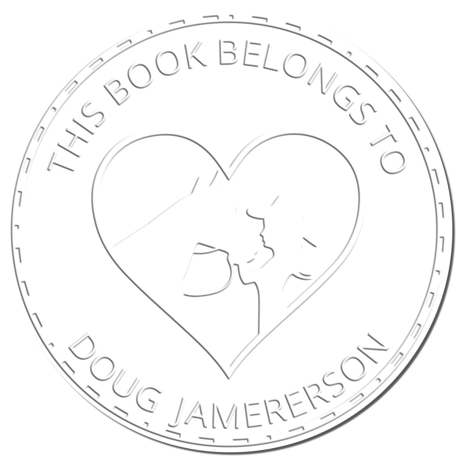 Desk Solace-giving Cross Custom Made Home Address Embossing Seal - Engineer Seal Stamps