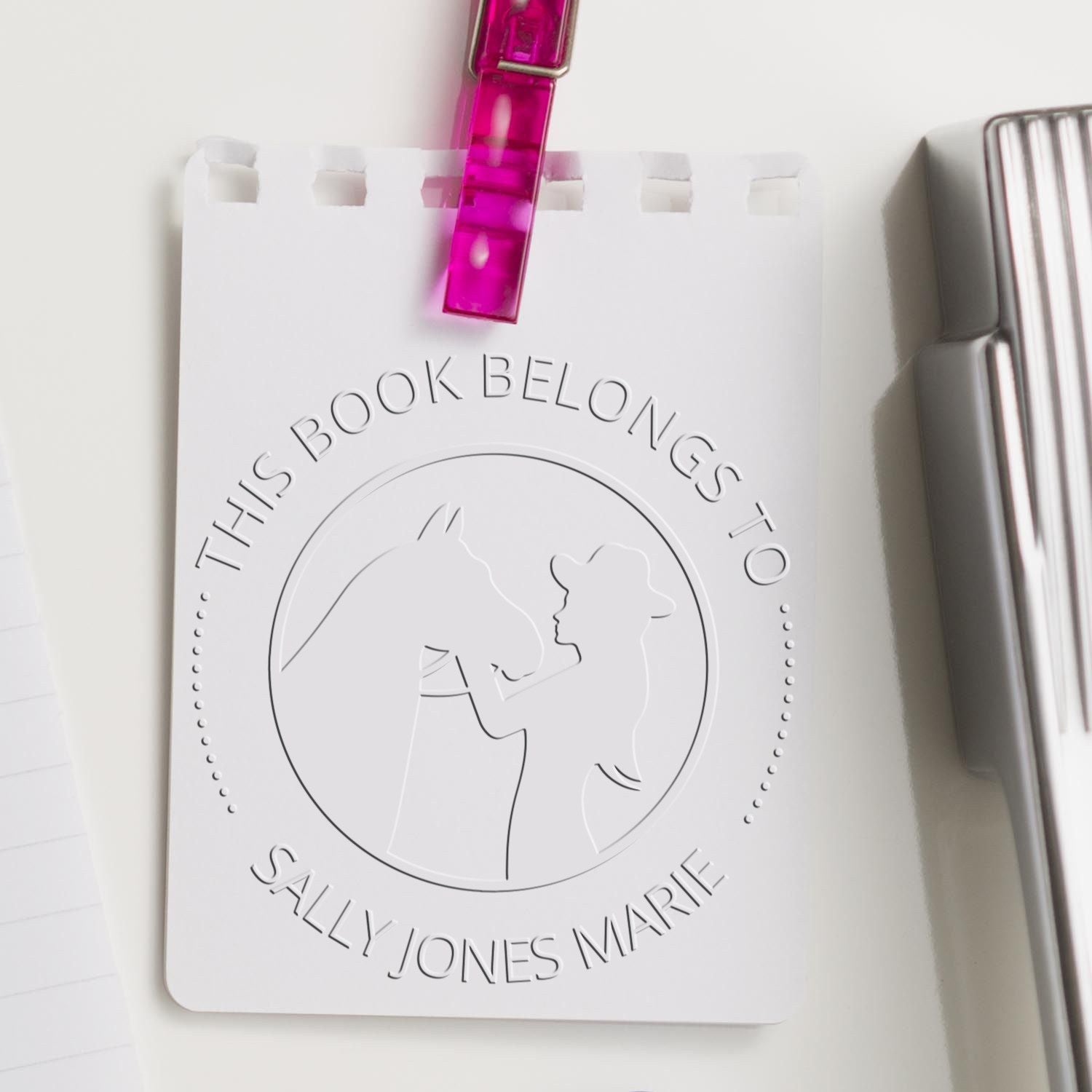 Frosty Mane Equestrian Desk Custom-Made Book Signature Seal - Engineer Seal Stamps