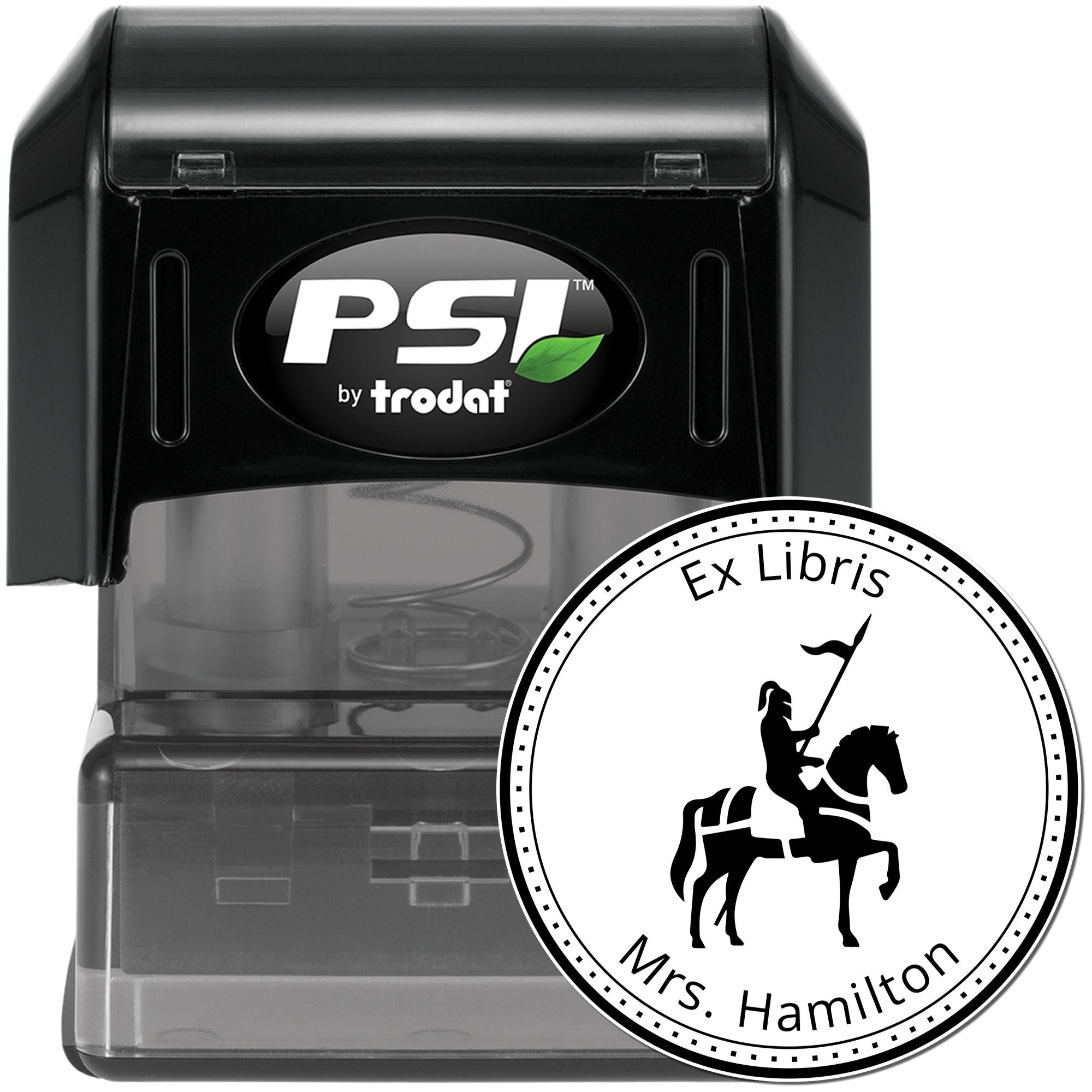 Noble Quest Knights Pre-Inked Custom-Made Library Return Stamp - Engineer Seal Stamps