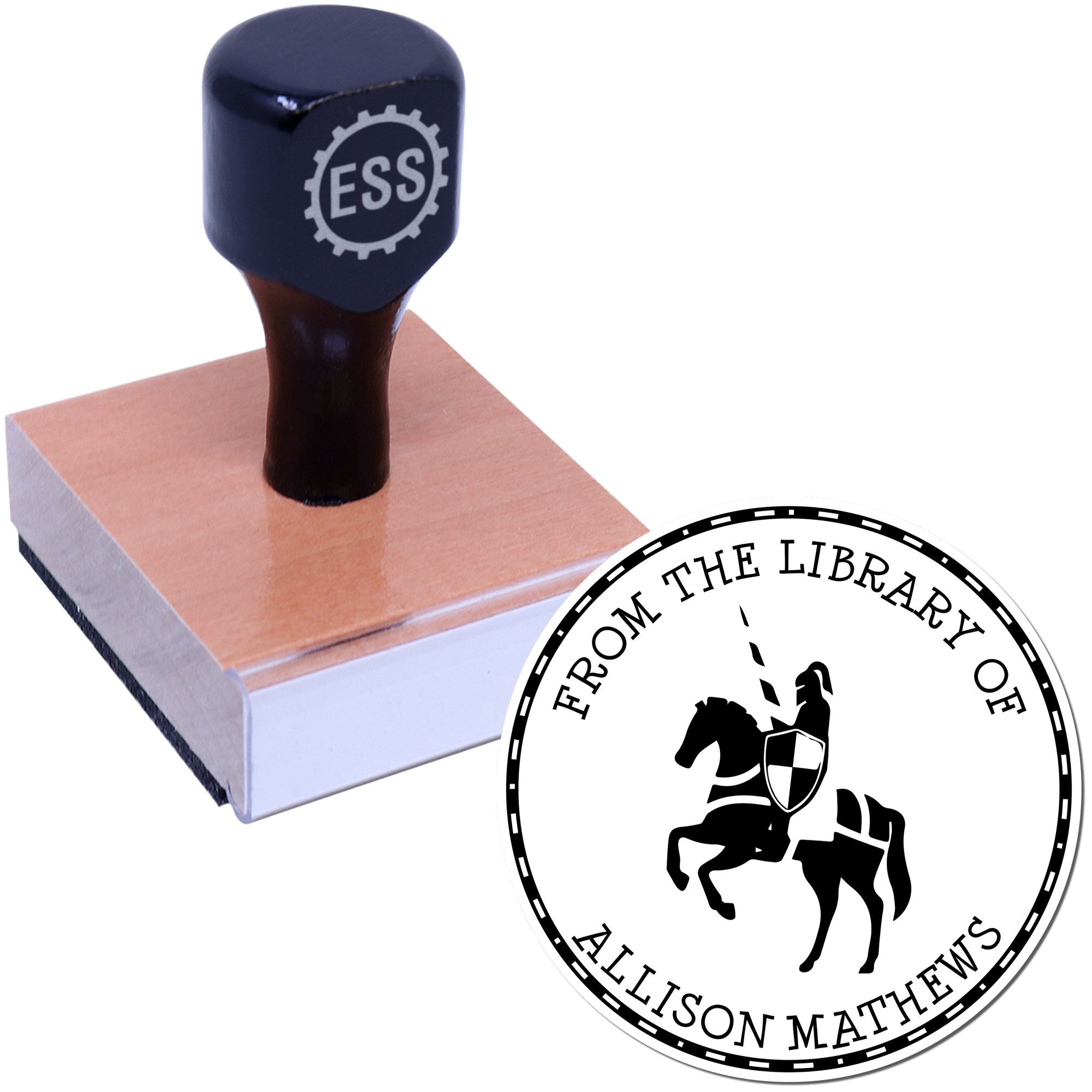 Wood Handle Rain's Melody Knights Library Of Stamp - Engineer Seal Stamps