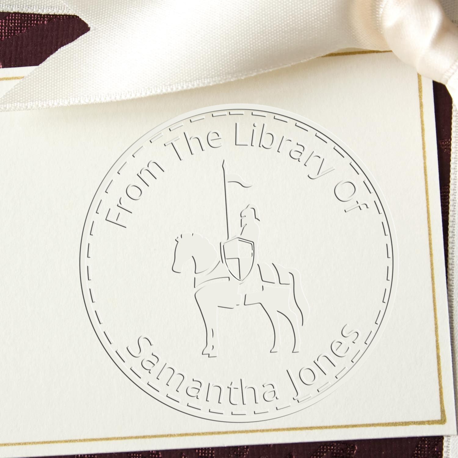 Soft Storm Chaser Knights Customized Library Embosser - Engineer Seal Stamps