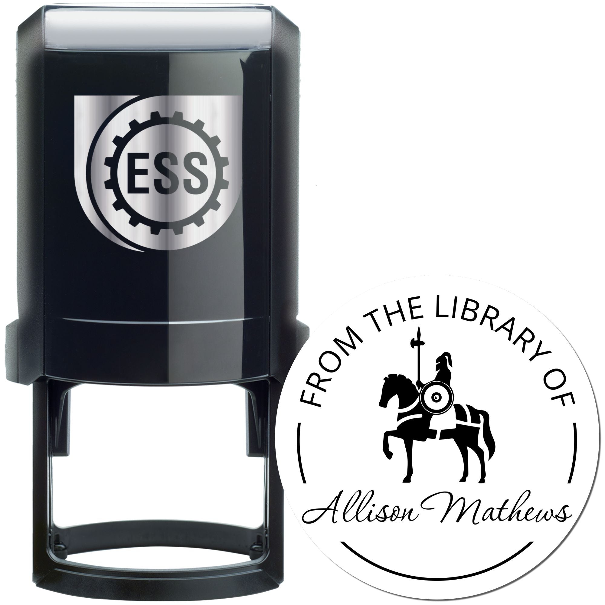 Celestial Path Knights Self-Inking Personalized Book Lover Gift Stamp - Engineer Seal Stamps